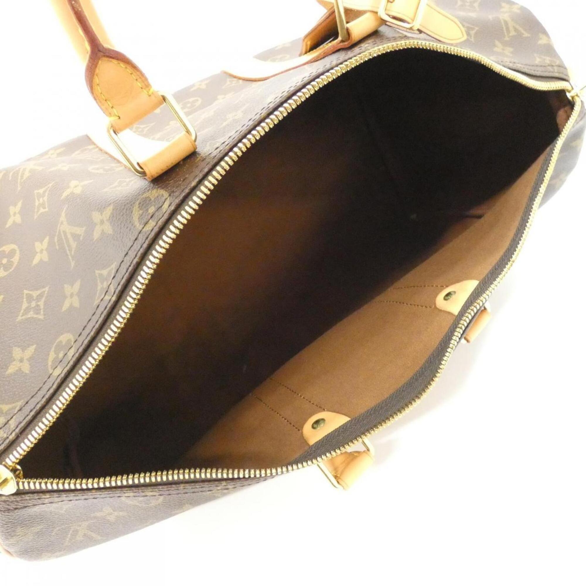 Louis Vuitton Monogram Marron Coated Canvas Handbag (Pre-Owned)