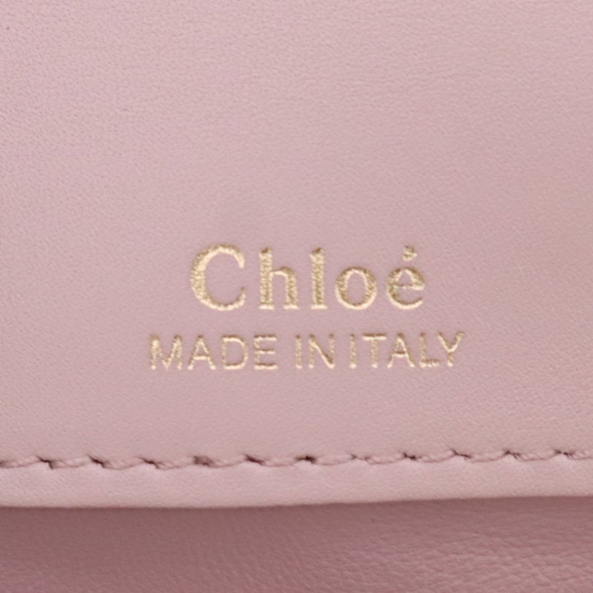 Chloé Pink Beige Leather Shoulder Bag (Pre-Owned)