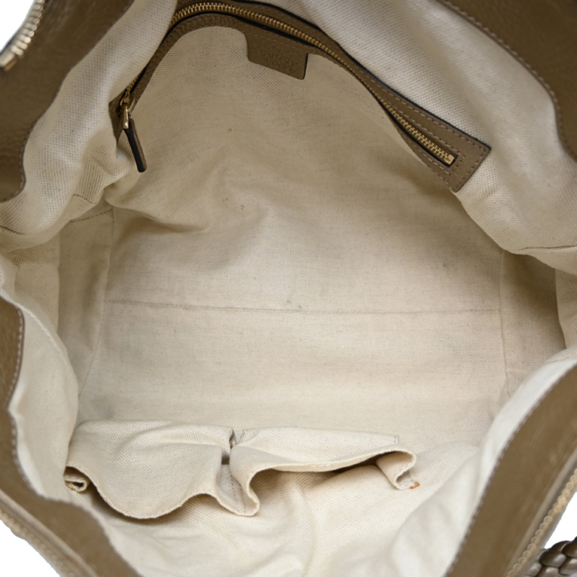 Gucci Gold Leather Shoulder Bag (Pre-Owned)