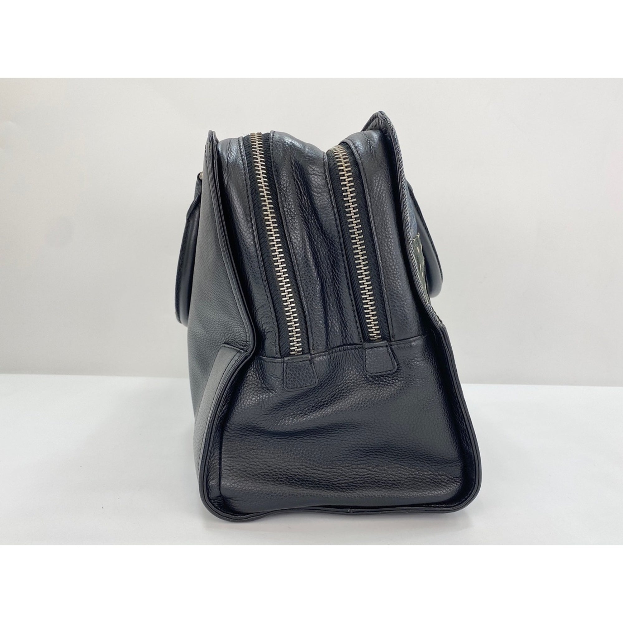 Loewe Navy Boston Bag Handbag (Pre-Owned)
