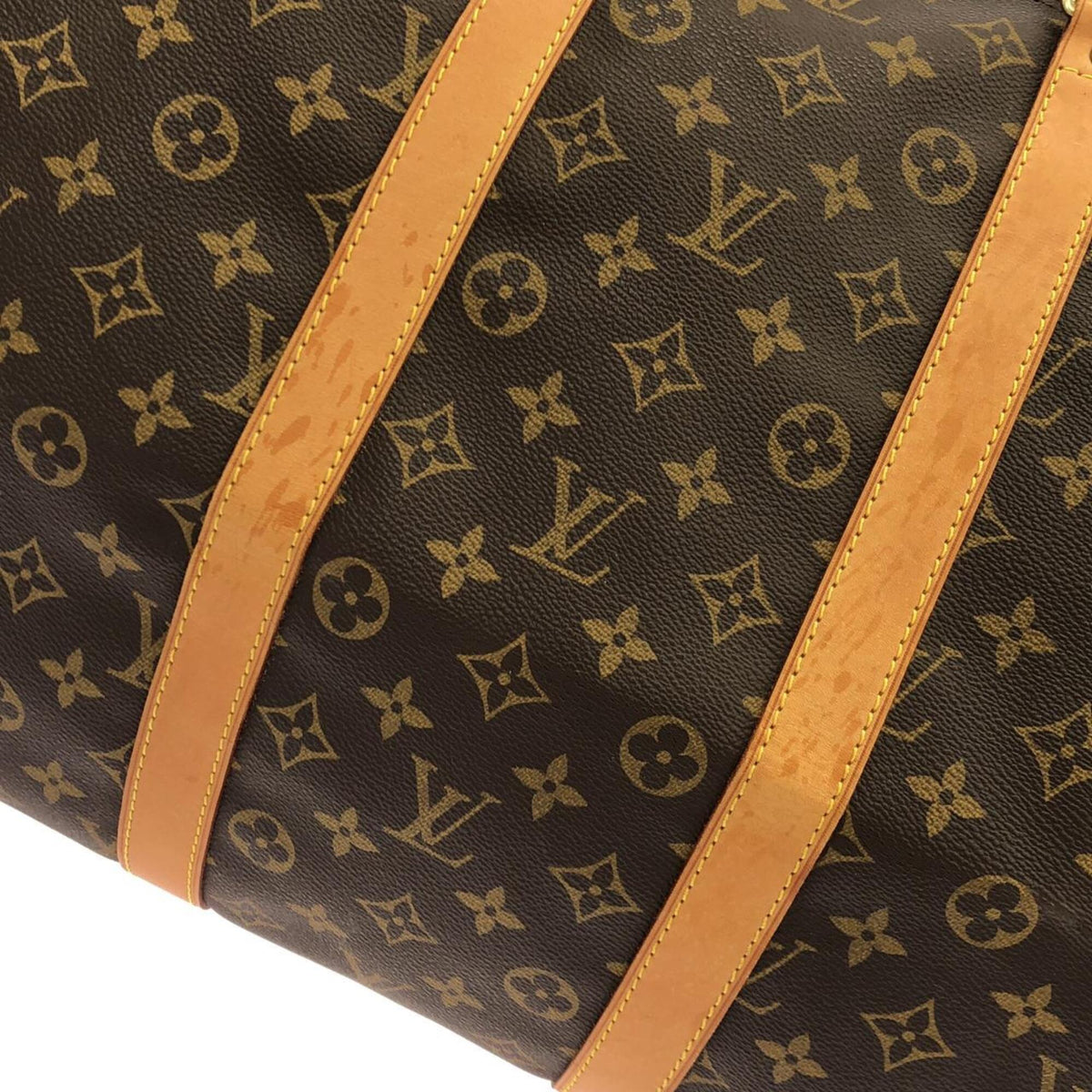 Louis Vuitton Marron Coated Canvas Boston Bag (Pre-Owned)