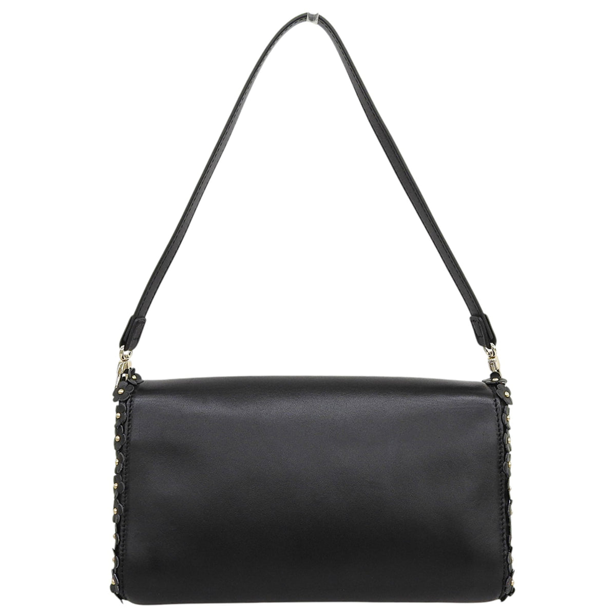 Longchamp Black Leather Handbag (Pre-Owned)
