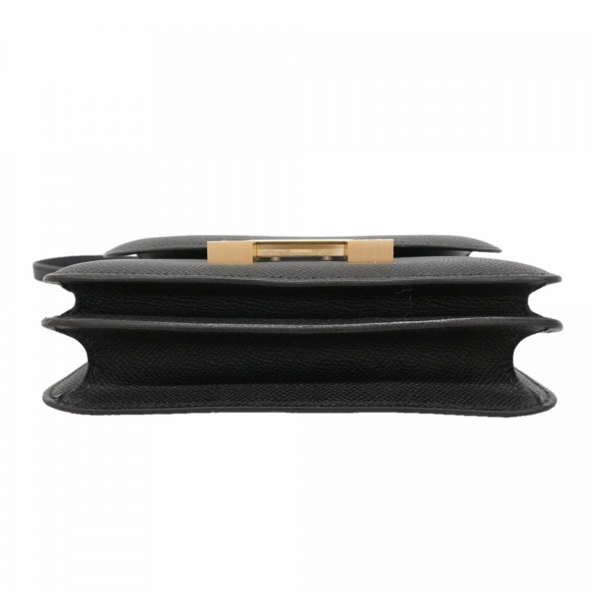 Hermes Black Epsom Leather Shoulder Bag (Pre-Owned)