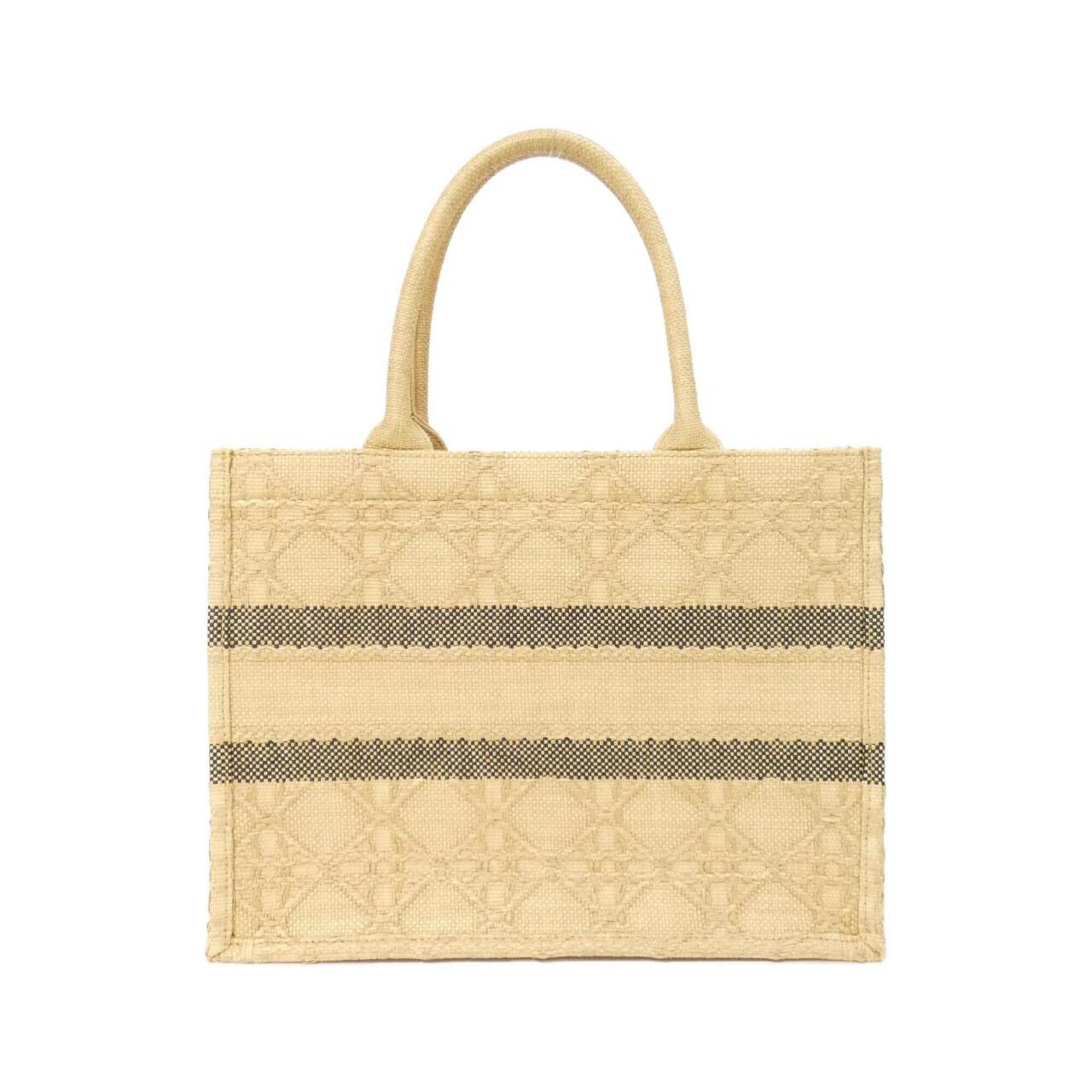 Christian Dior Beige Raffia Handbag (Pre-Owned)