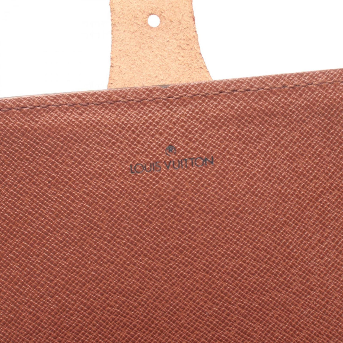 Louis Vuitton Brown Coated Canvas Leather Handbag Shoulder Bag (Pre-Owned)