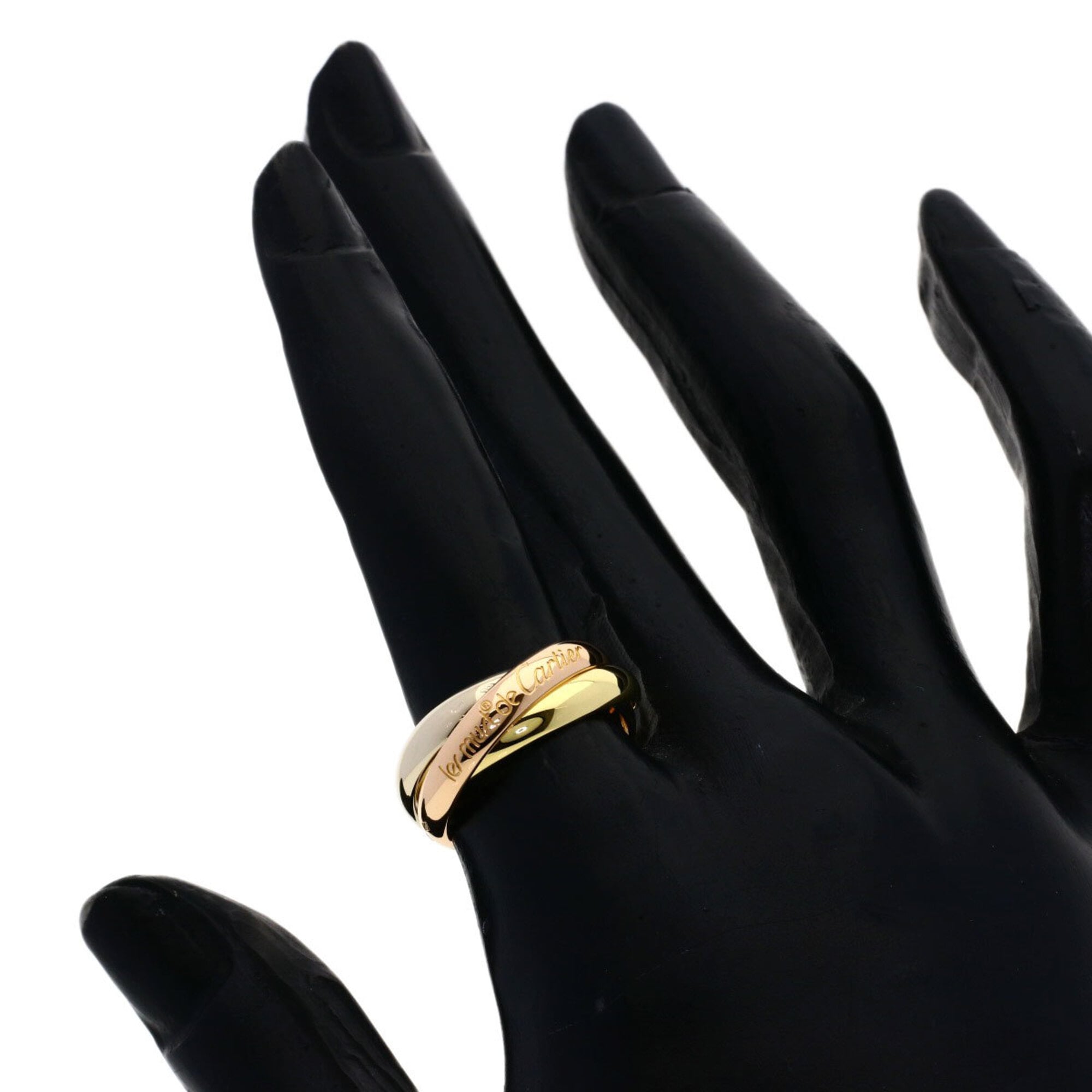 Cartier Yellow Gold (18K) White Gold (18K) Band Ring (Pre-Owned)