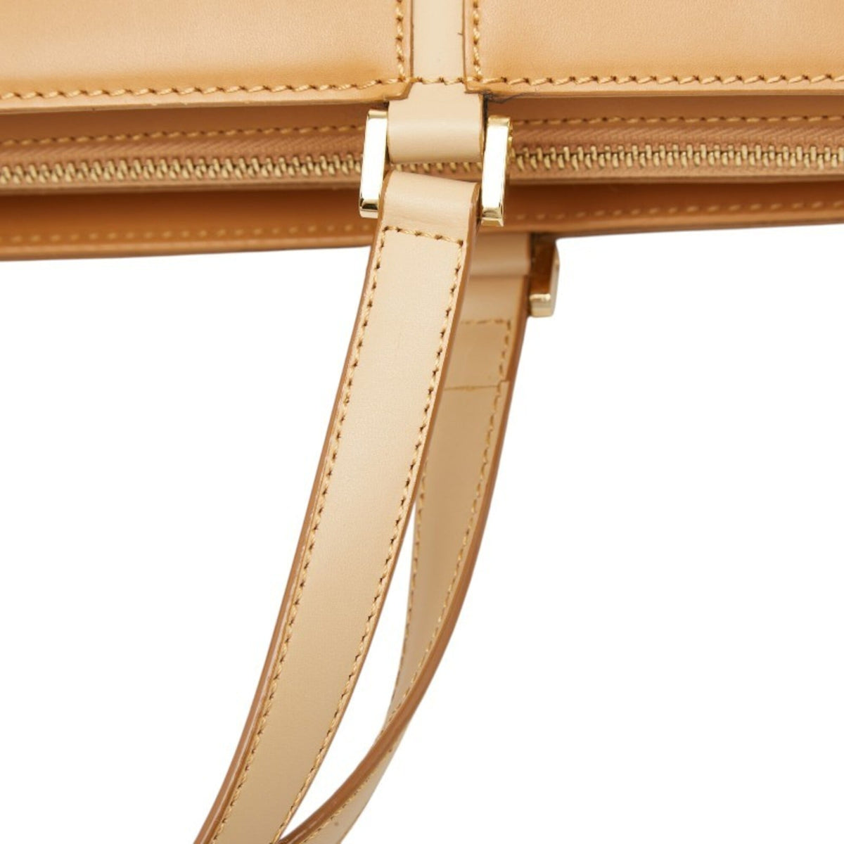 Burberry Beige Leather Handbag Tote Bag (Pre-Owned)