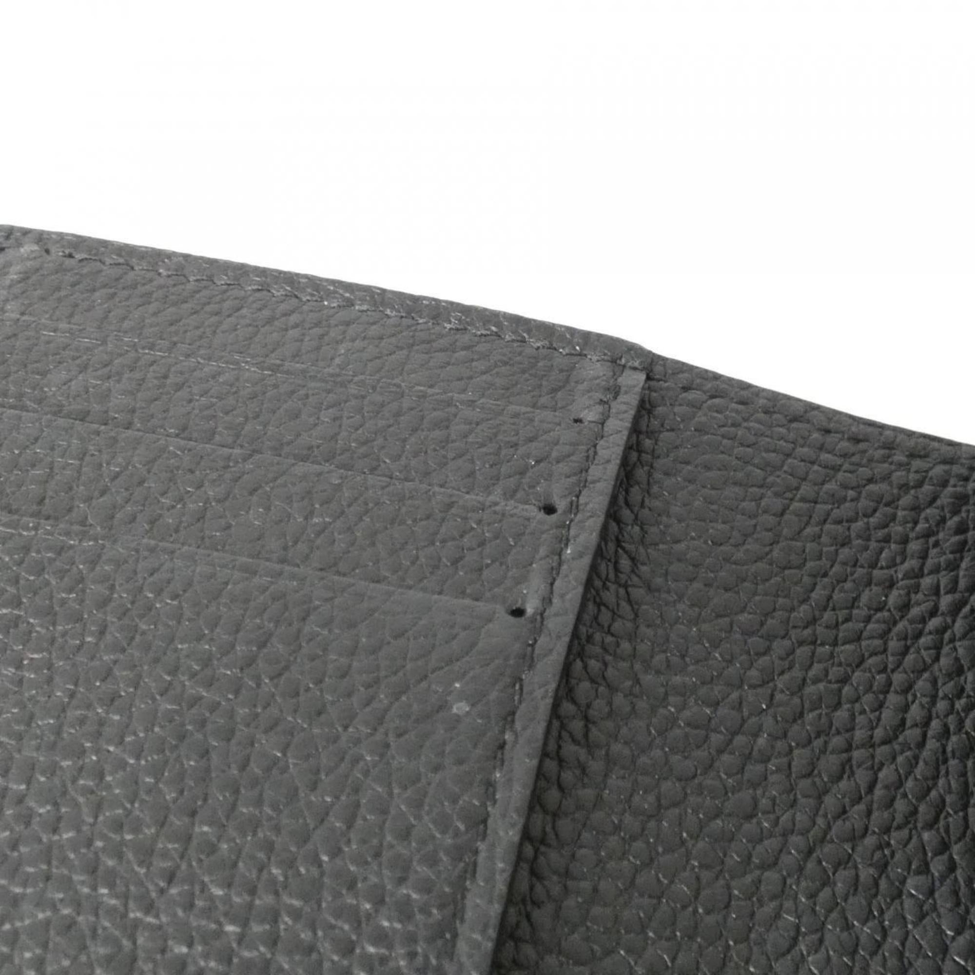 Louis Vuitton Black Leather Wallet (Bi-Fold) (Pre-Owned)