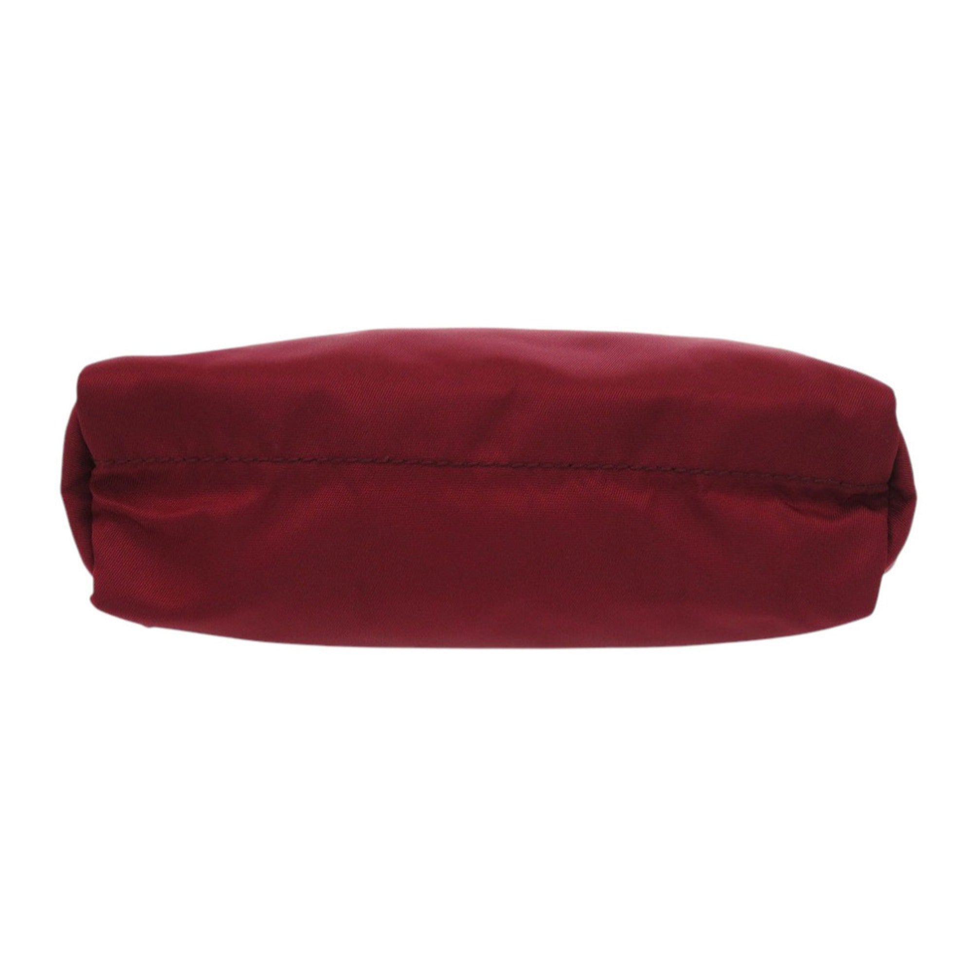 Prada Red Color Nylon Pouch (Pre-Owned)