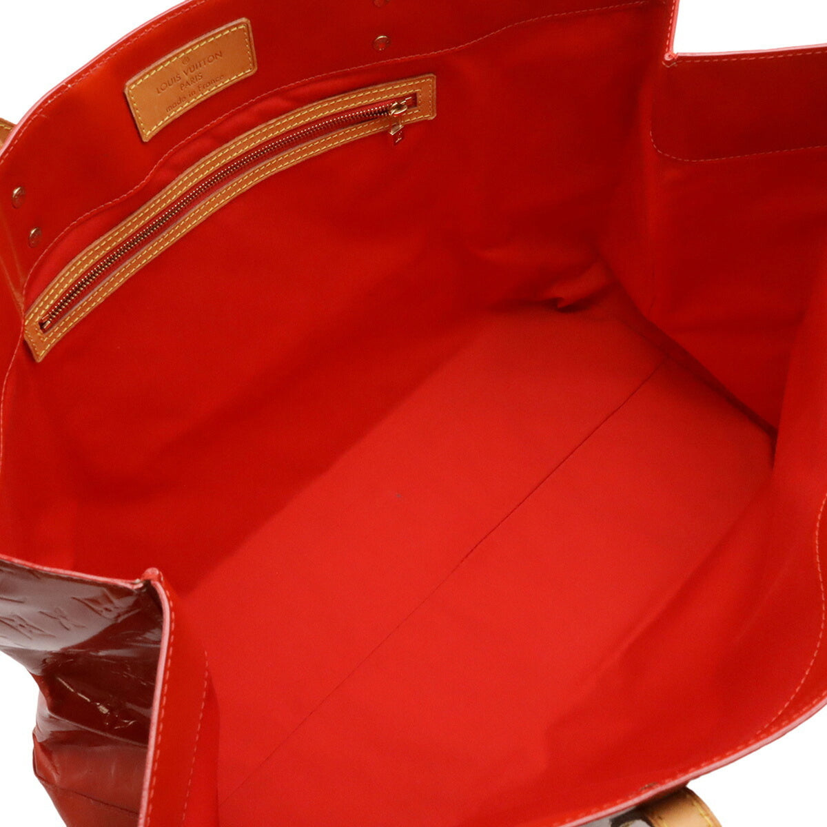 Louis Vuitton Galle Red Color Rouge Monogram Vernis Shoulder Bag Tote Bag (Pre-Owned)