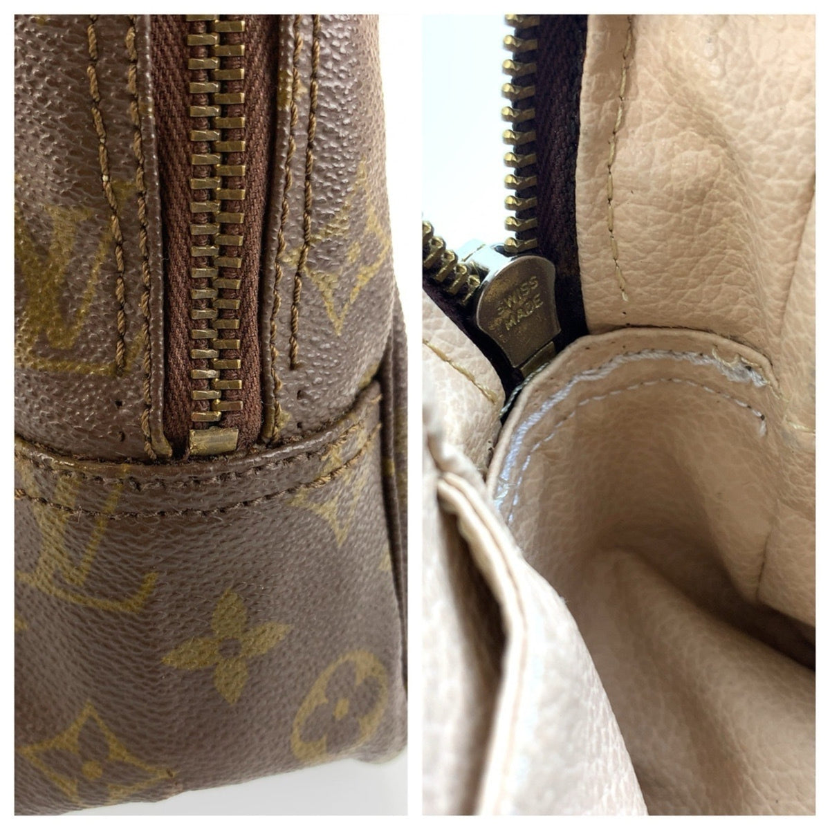 Louis Vuitton Brown Pvc Pouch (Pre-Owned)
