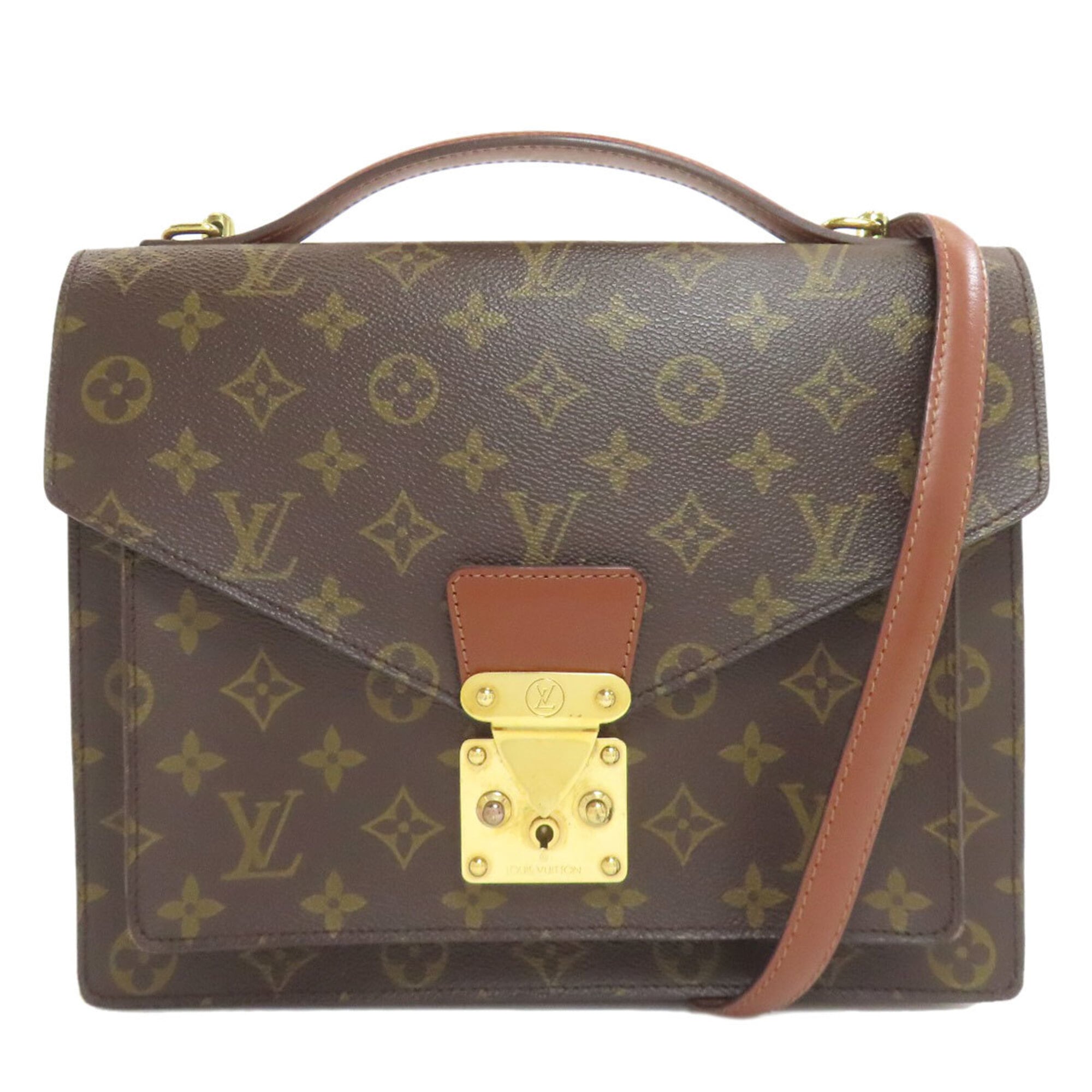 Louis Vuitton Brown Monogram Monogram Canvas Handbag (Pre-Owned)