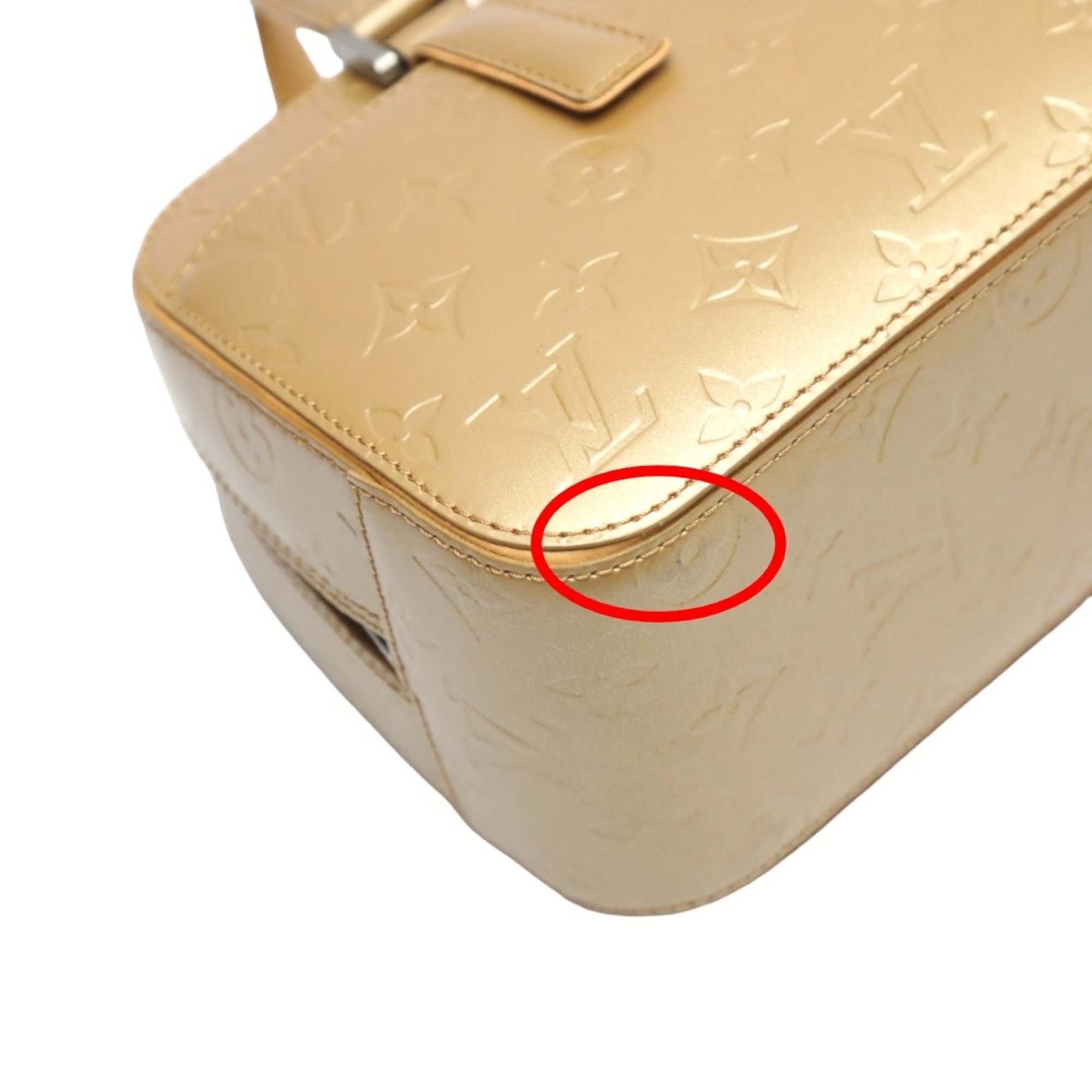 Louis Vuitton Gold Monogram Mat Handbag (Pre-Owned)