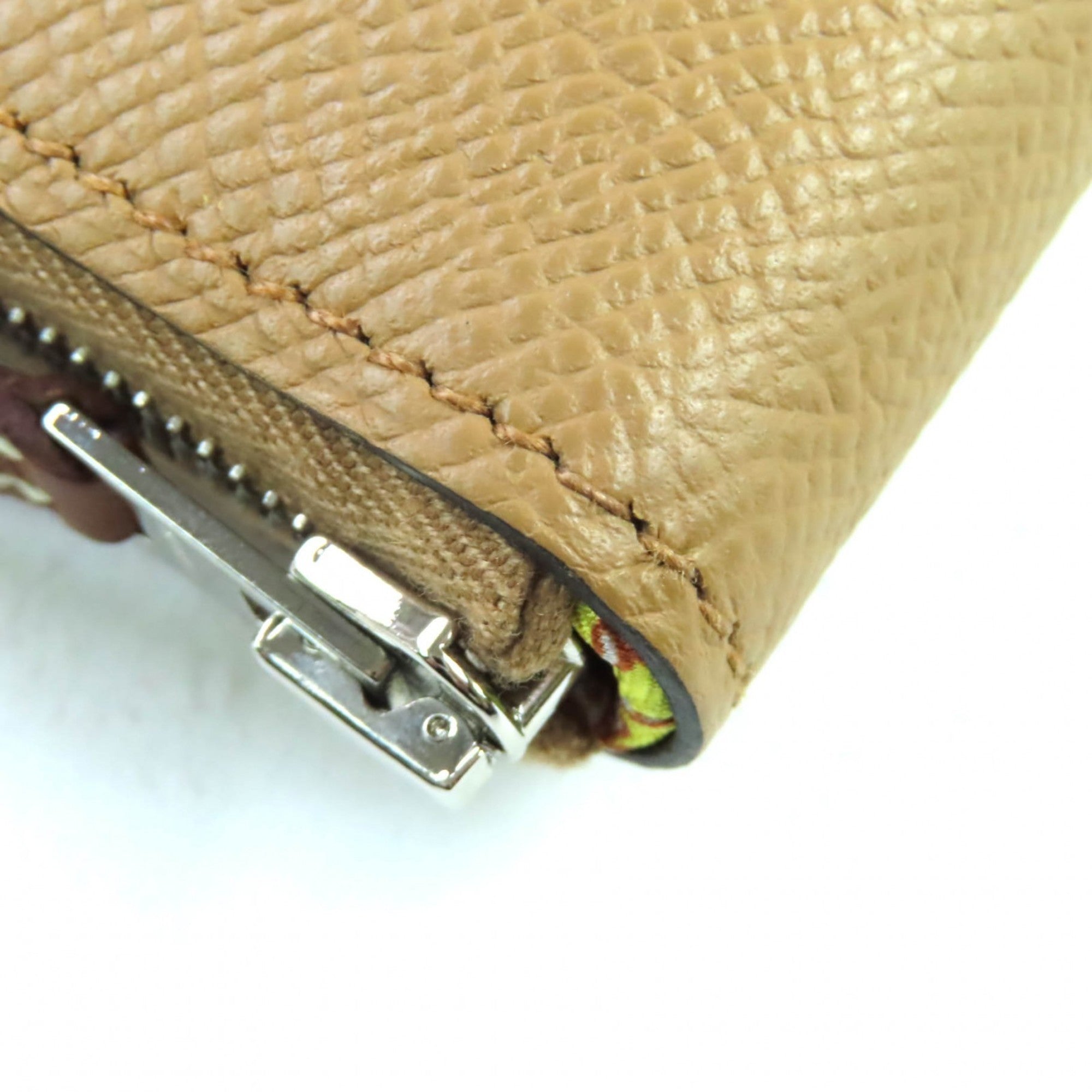 Hermes Silk'in Epsom Leather Long Wallet (Bi-Fold) (Pre-Owned)