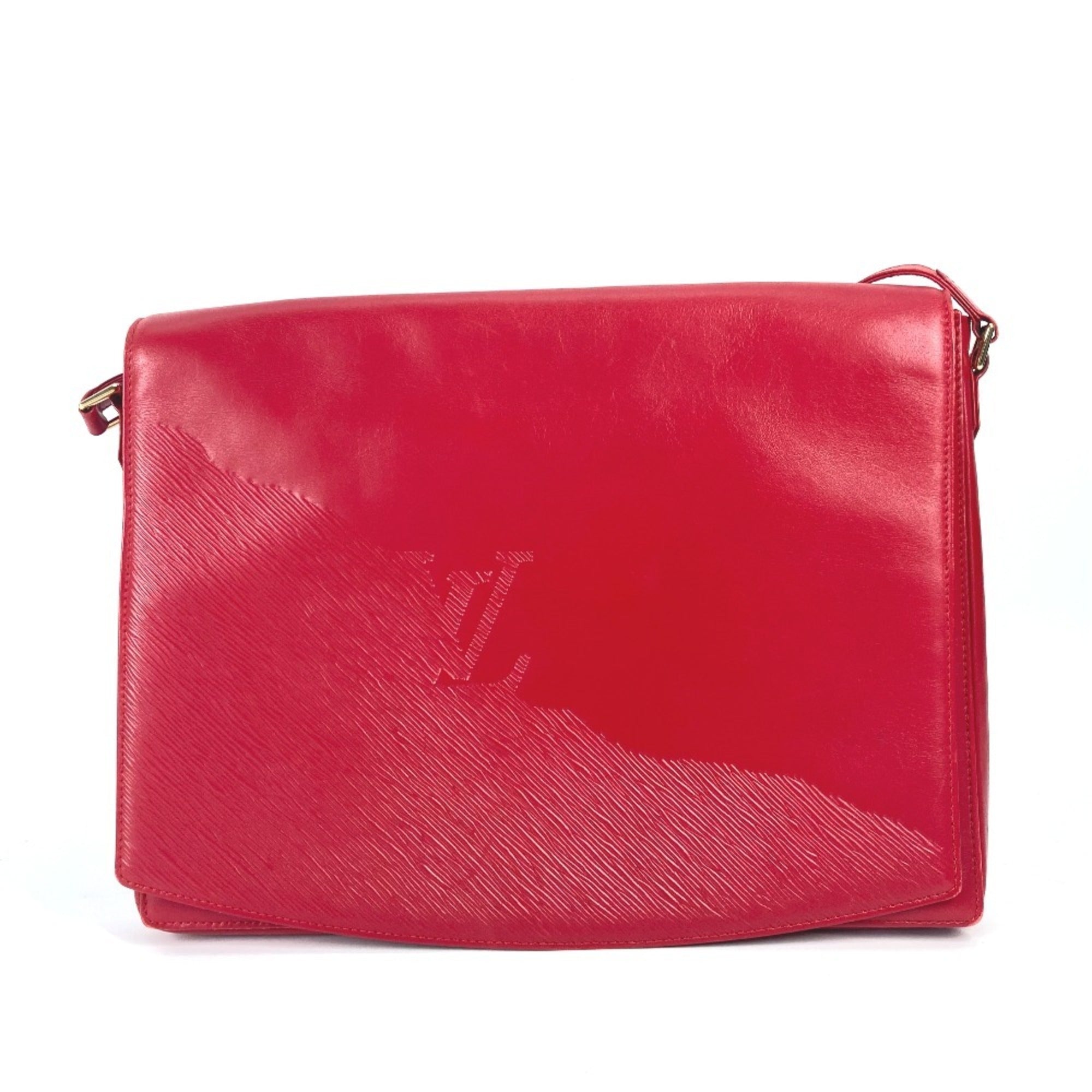 Louis Vuitton Opera Red Color Leather Shoulder Bag (Pre-Owned)