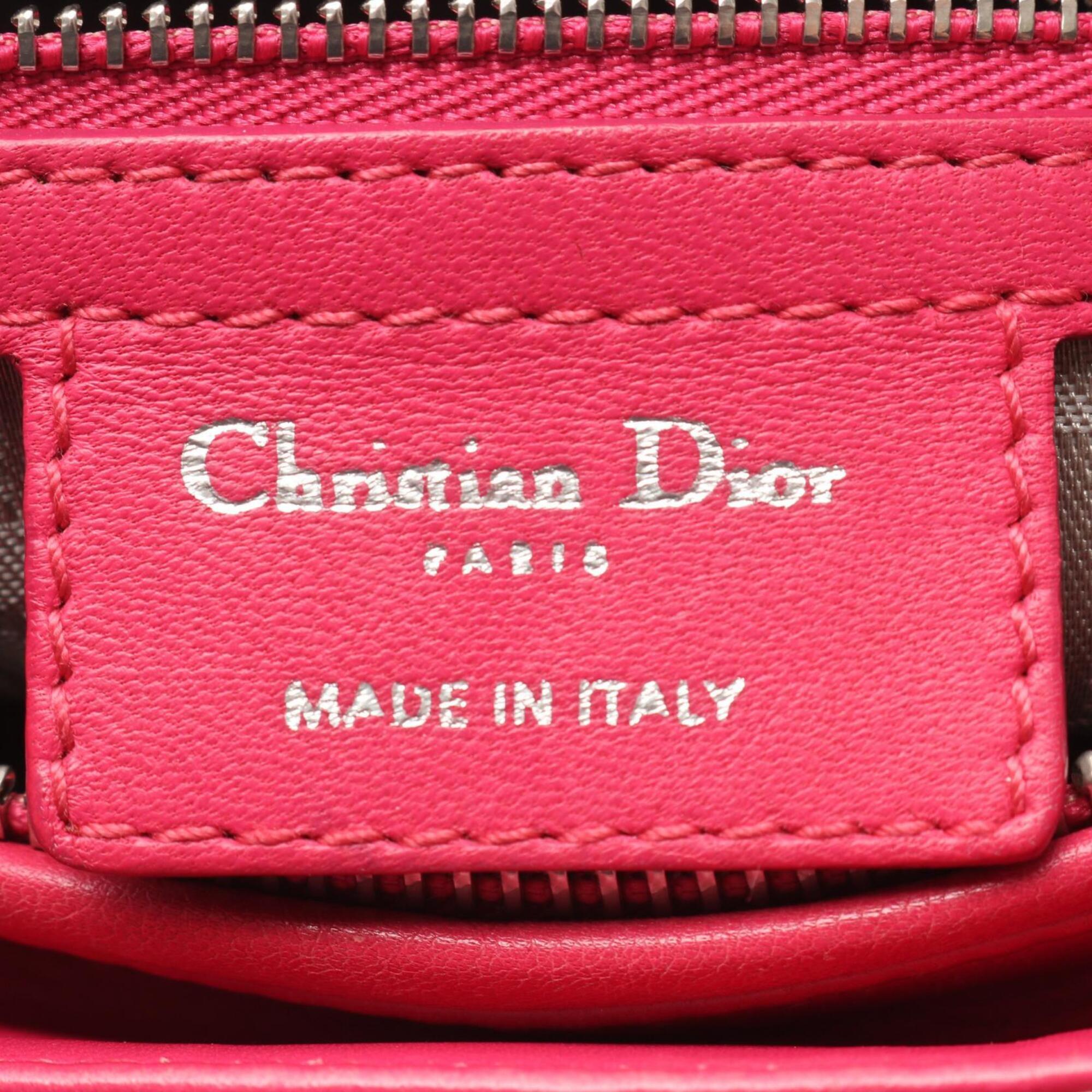 Christian Dior Pink Leather Handbag (Pre-Owned)
