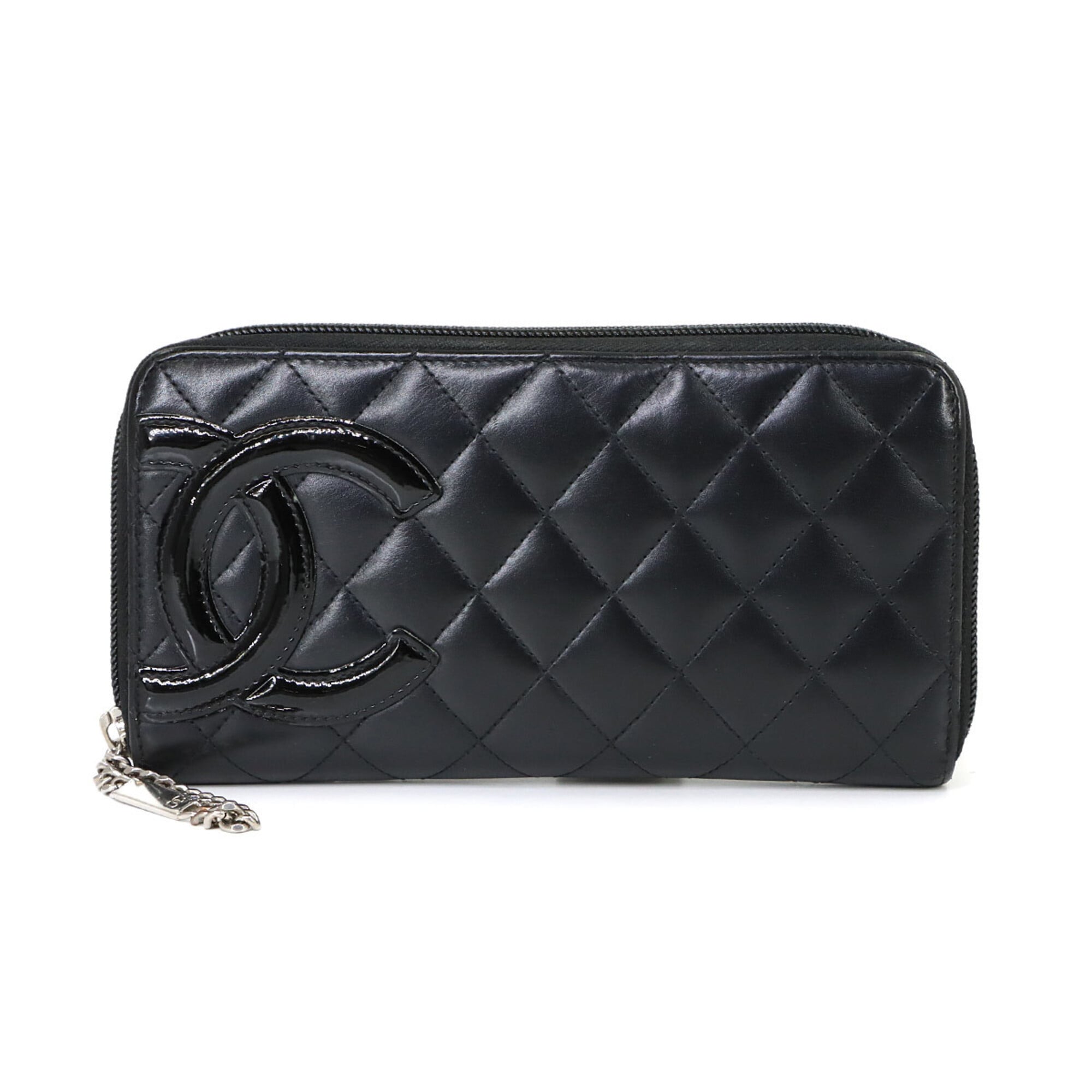 Chanel Black Cambon Ligne Long Wallet (Bi-Fold) (Pre-Owned)