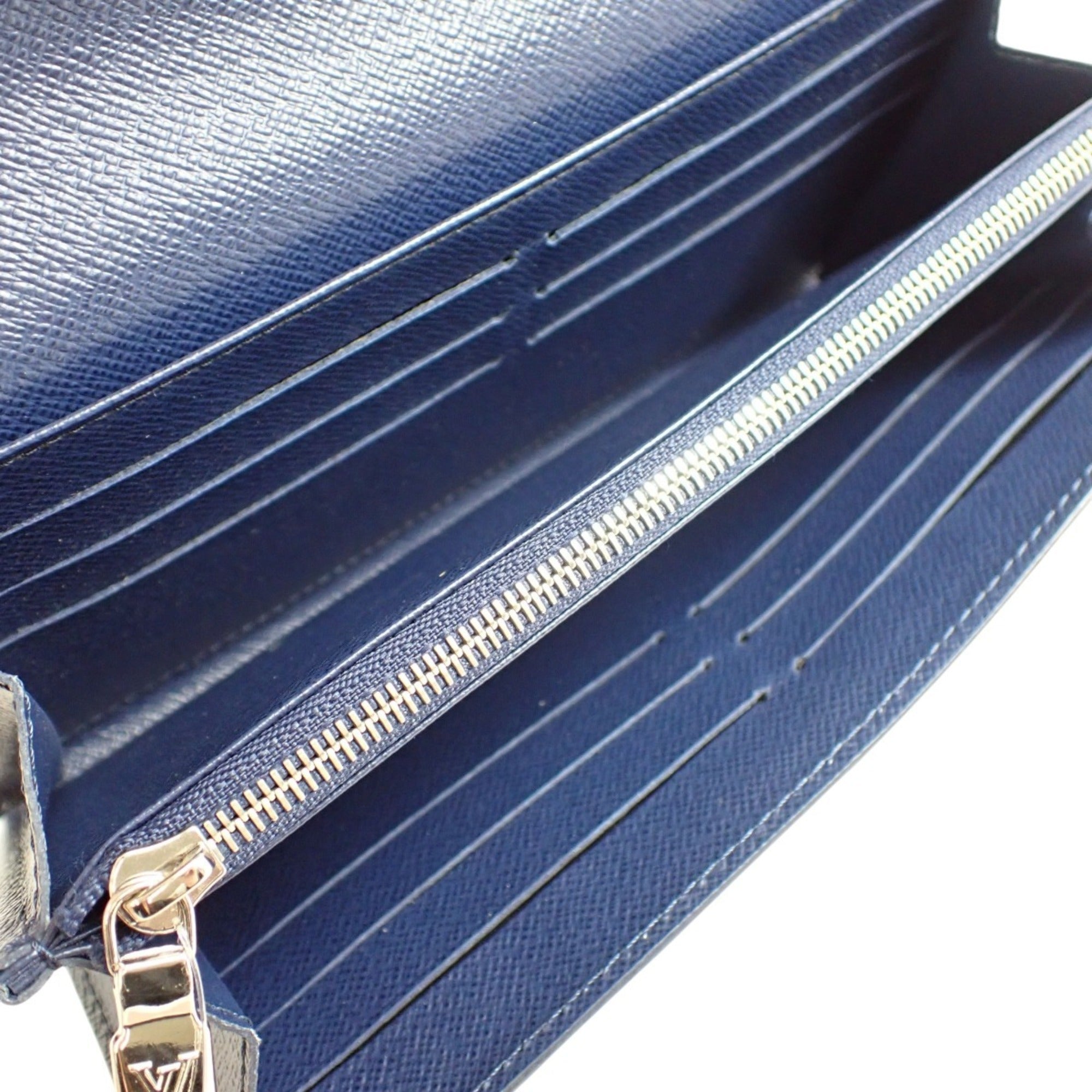 Louis Vuitton Blue Epi Leather Long Wallet (Bi-Fold) (Pre-Owned)