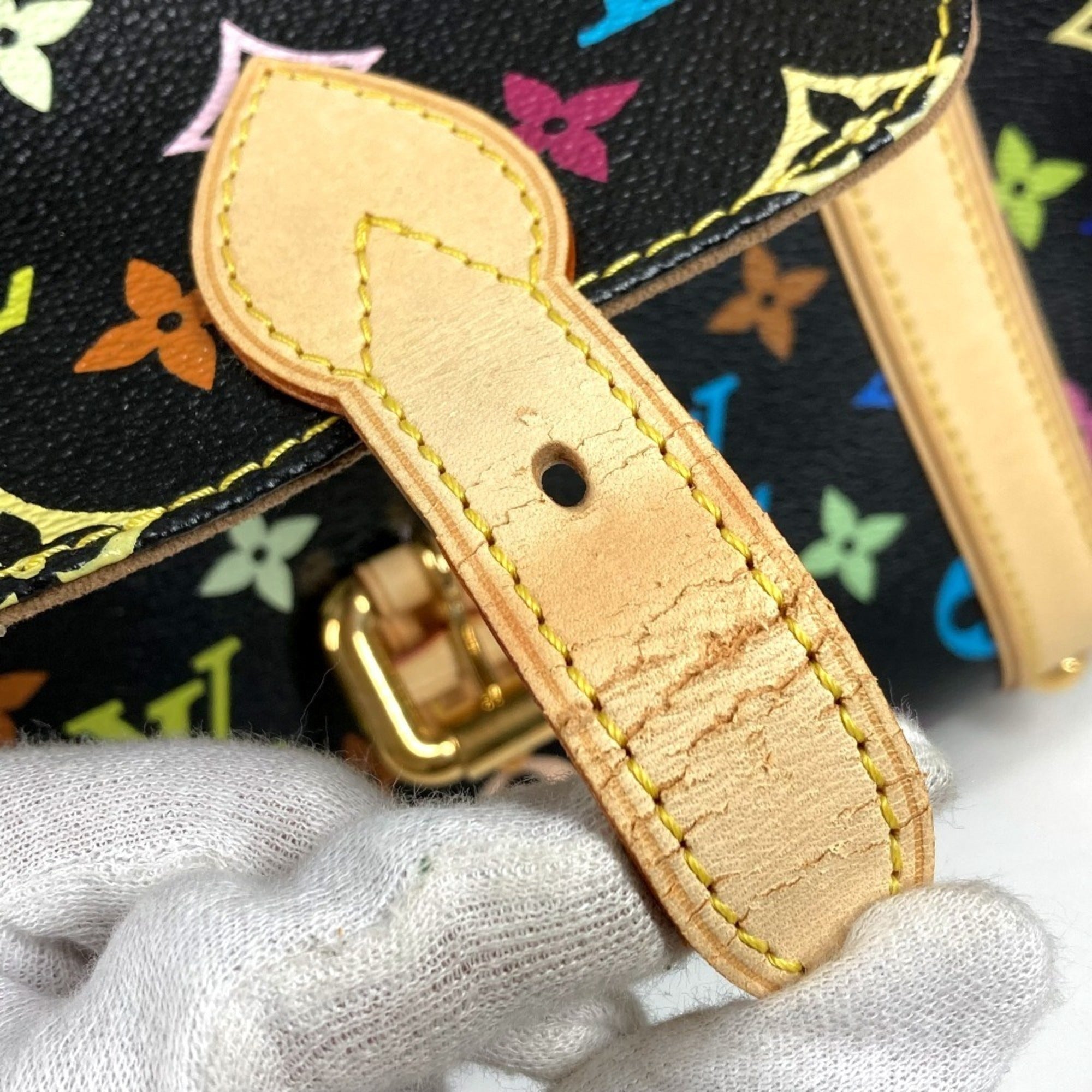 Louis Vuitton Black Multi-Color Monogram Multicolore Shoulder Bag Tote Bag (Pre-Owned)