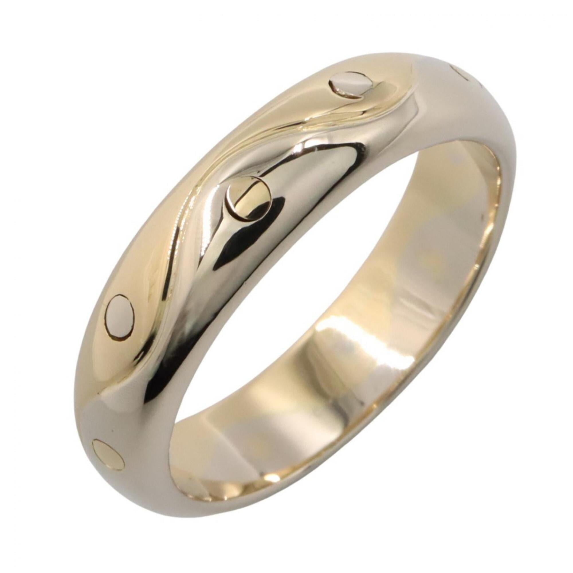 Bvlgari Gold Silver Yellow Gold (18K) White Gold (18K) Band Ring (Pre-Owned)