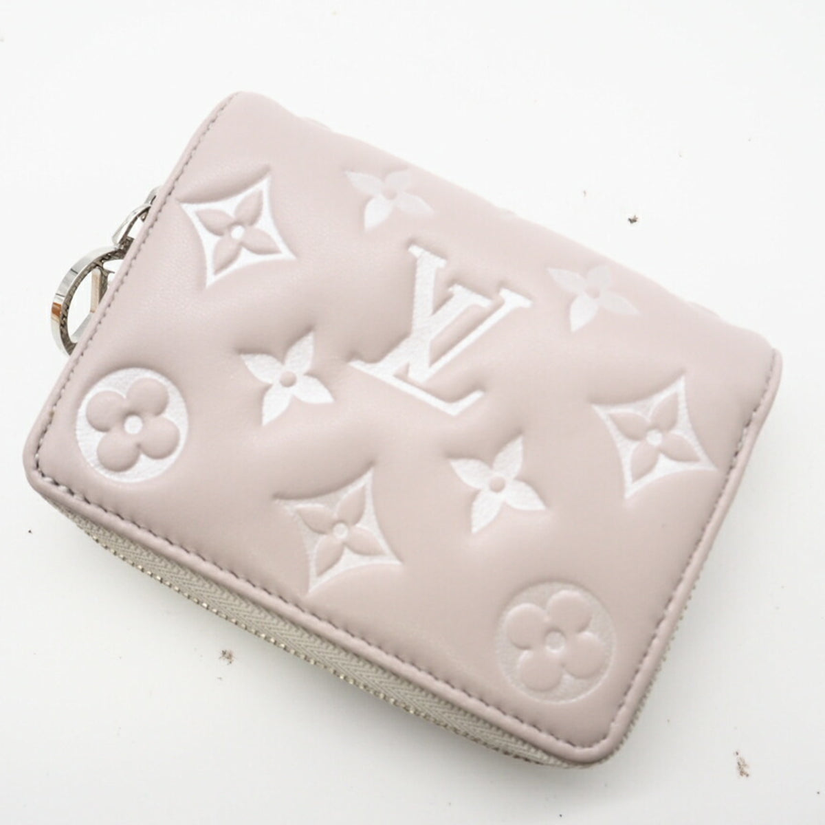 Louis Vuitton Gray Pink Leather Wallet (Bi-Fold) (Pre-Owned)