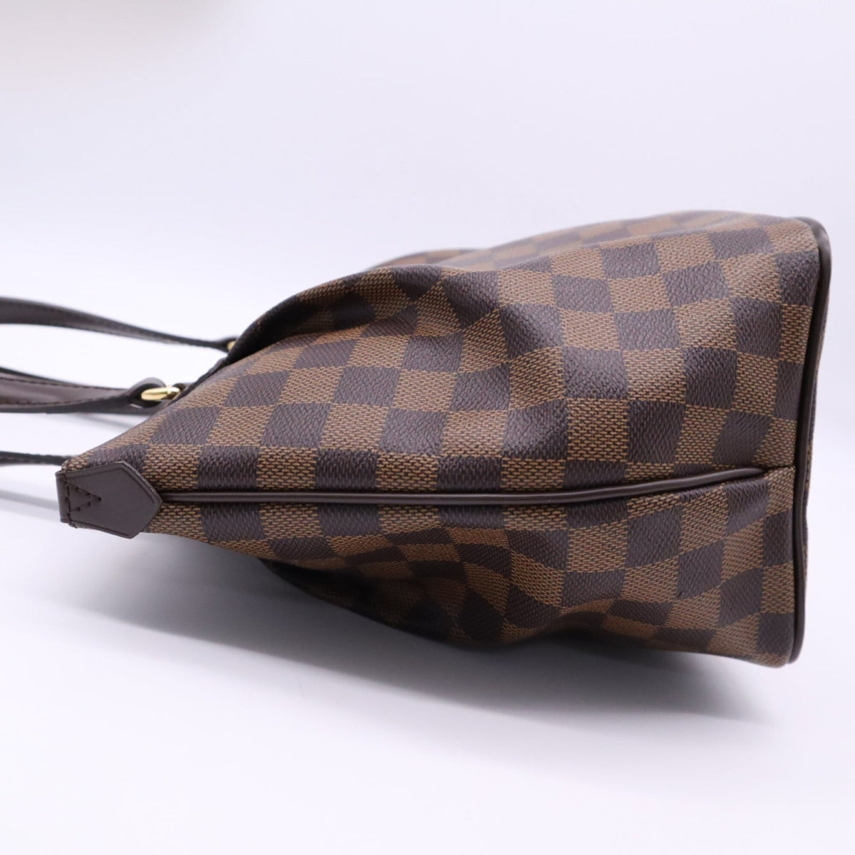 Louis Vuitton Damier Beige Brown Coated Canvas Leather Handbag (Pre-Owned)
