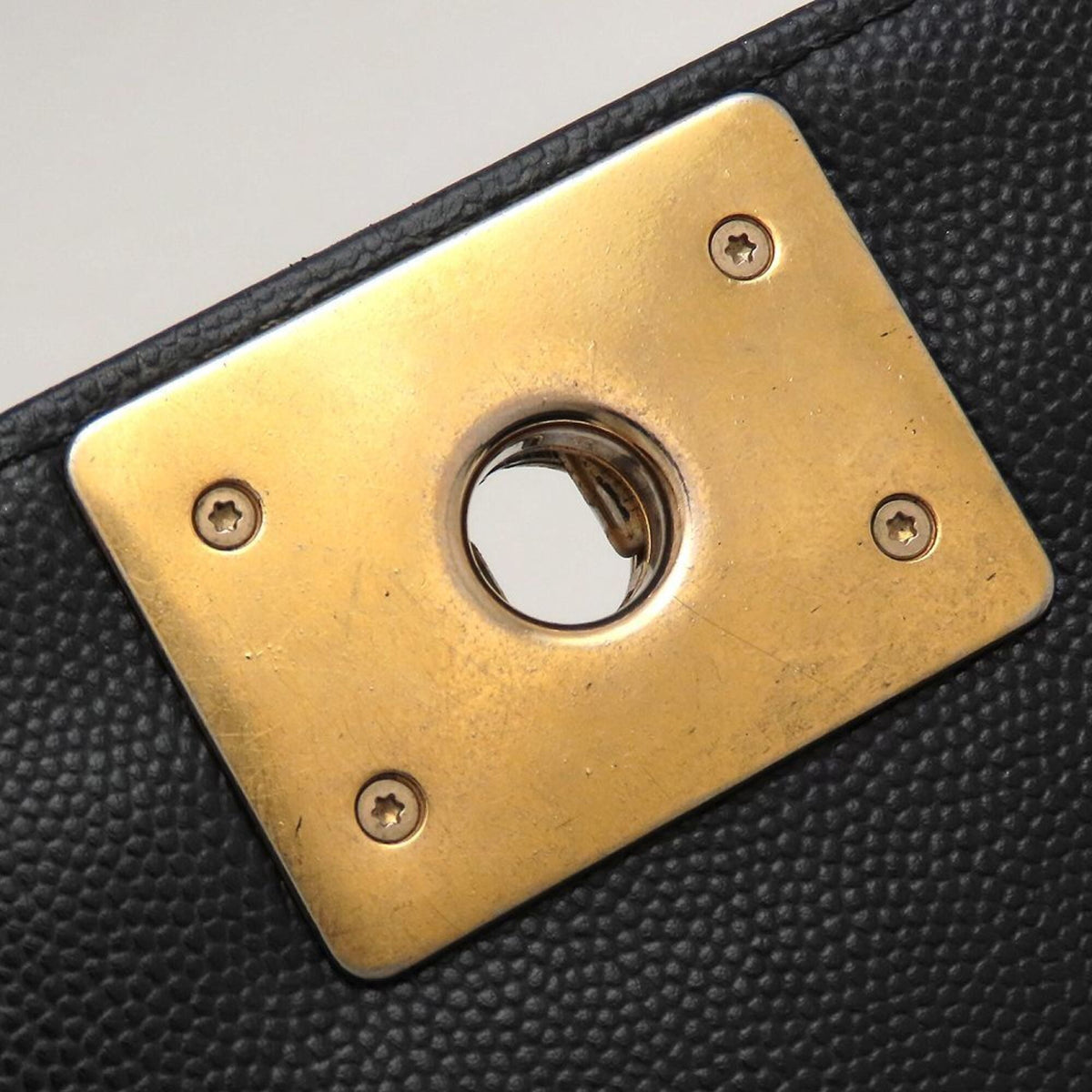 Chanel Boy Chanel Black Leather Shoulder Bag (Pre-Owned)