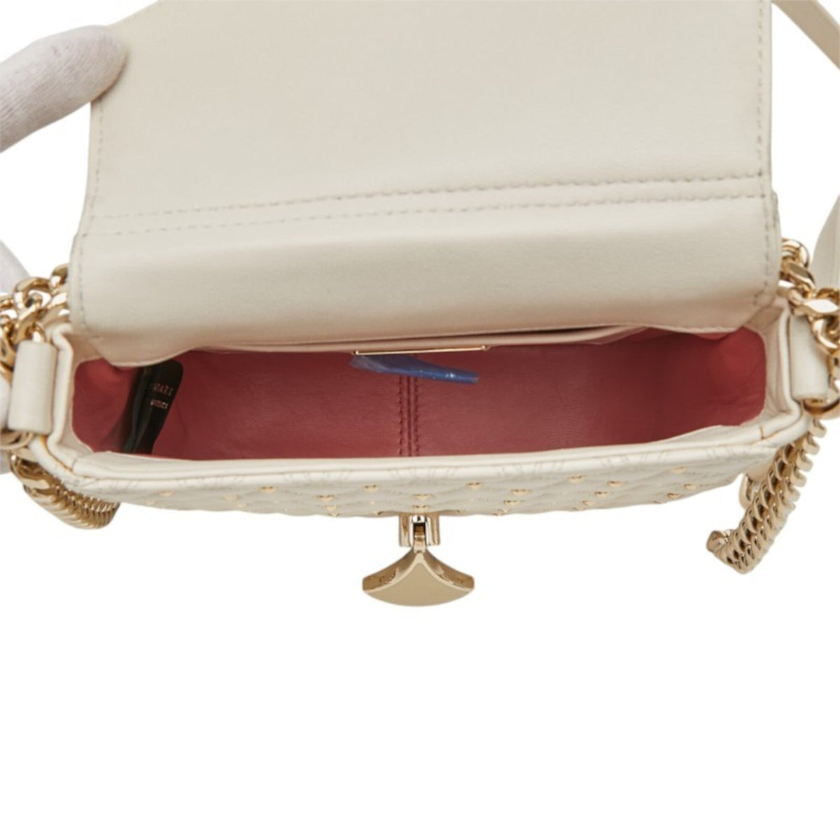 Bvlgari Ivory Leather Shoulder Bag (Pre-Owned)