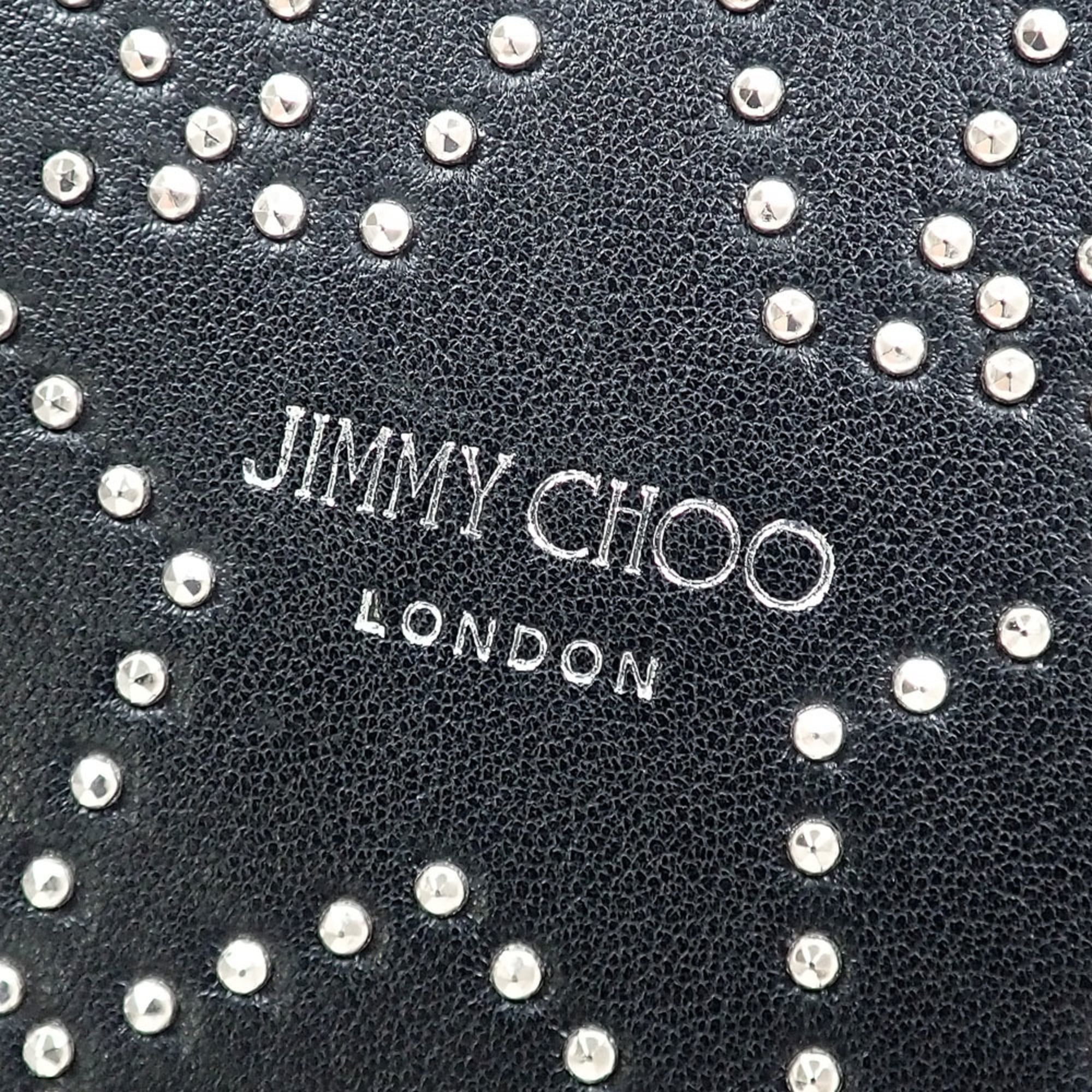 Jimmy Choo Black Leather Long Wallet (Bi-Fold) (Pre-Owned)