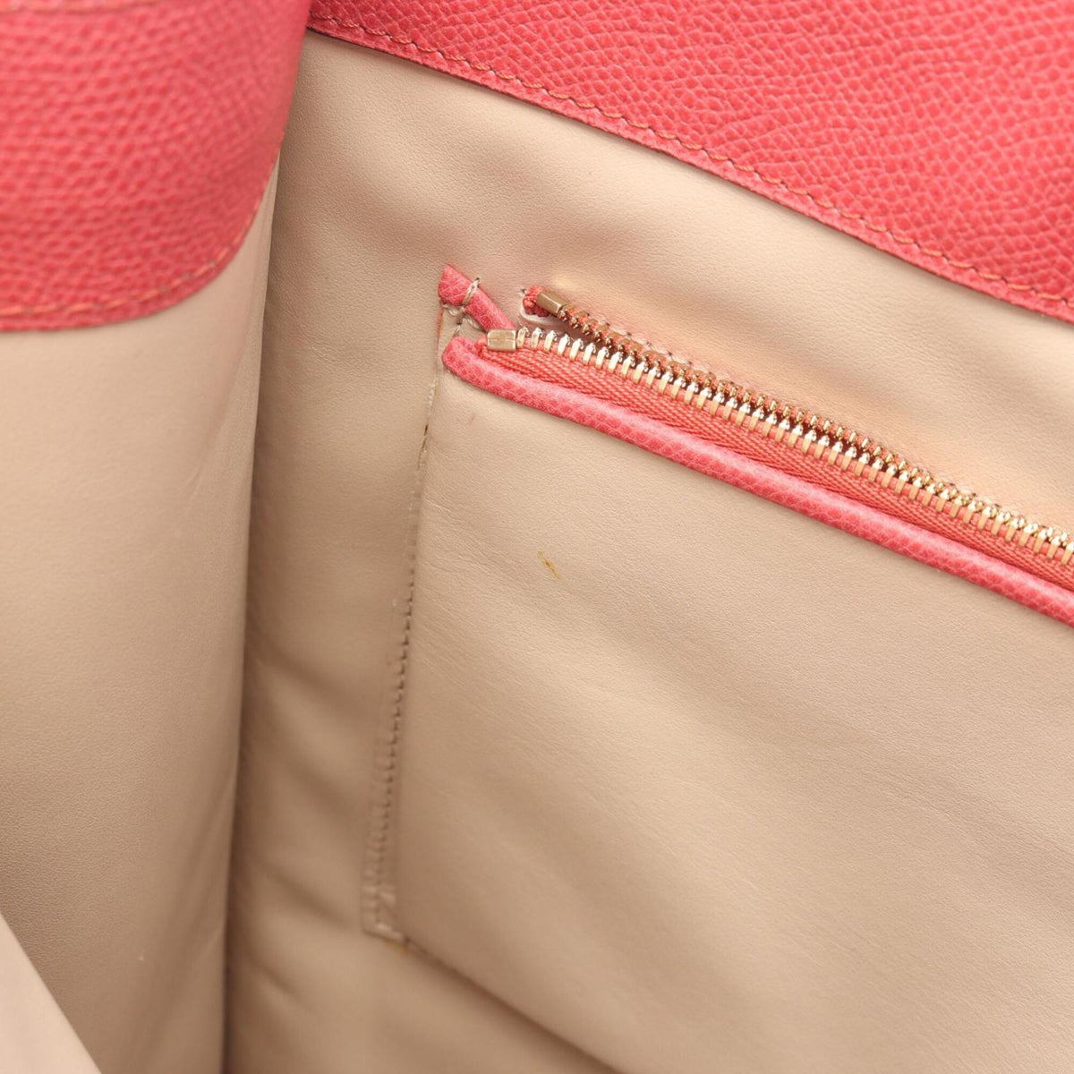 Valextra Pink Leather Handbag Tote Bag (Pre-Owned)