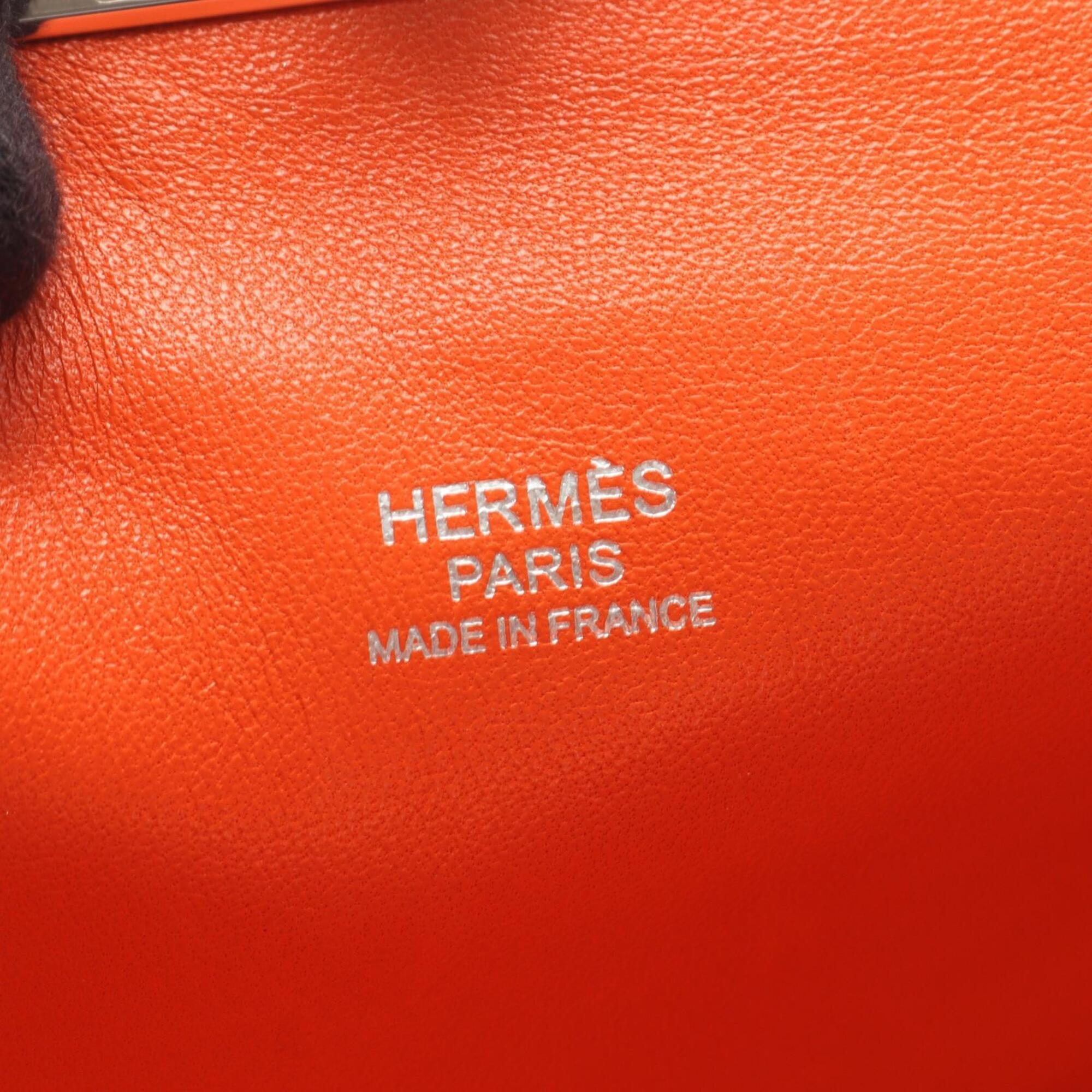 Hermes Orange Evercalf Leather Handbag (Pre-Owned)