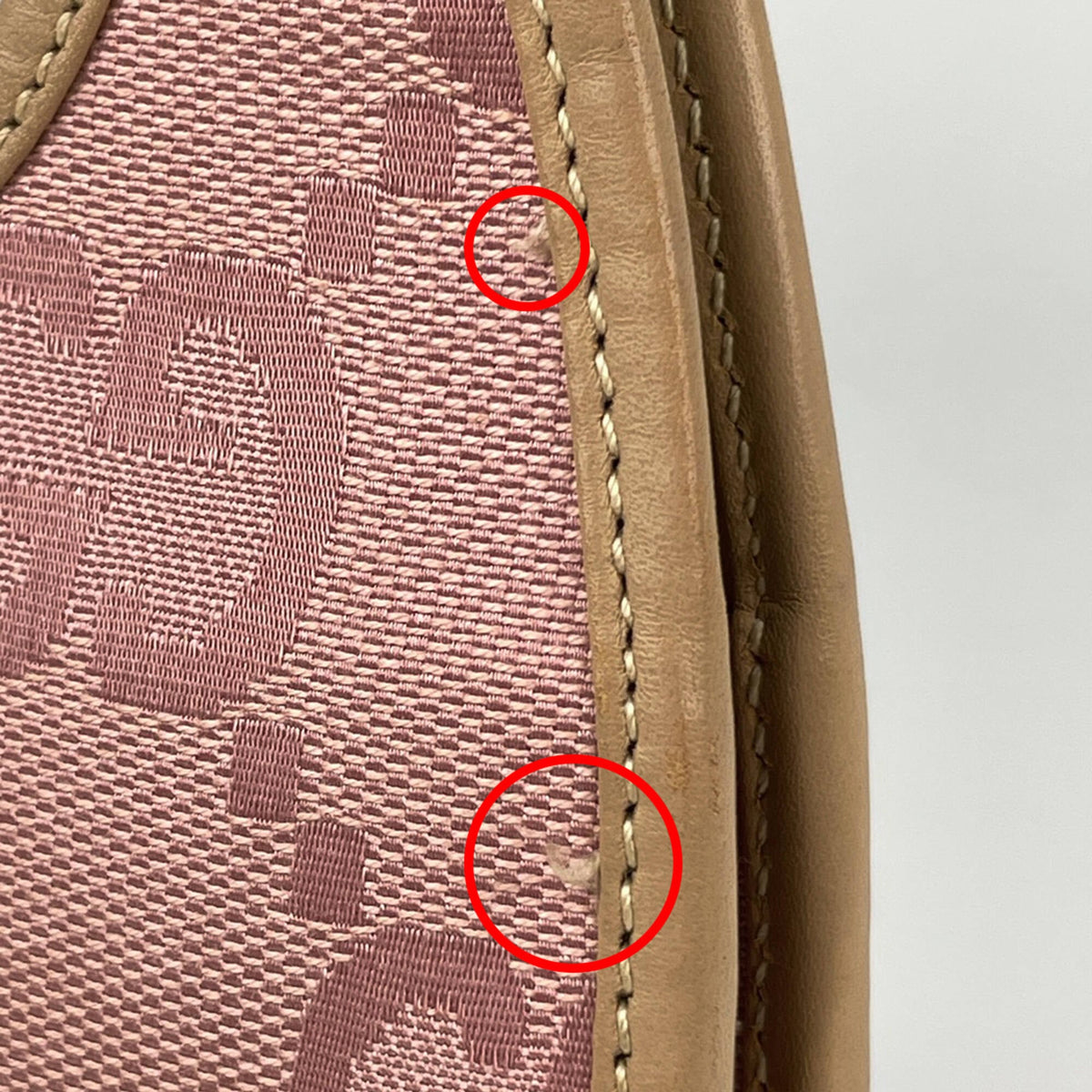Gucci Jackie Pink Canvas Leather Handbag (Pre-Owned)