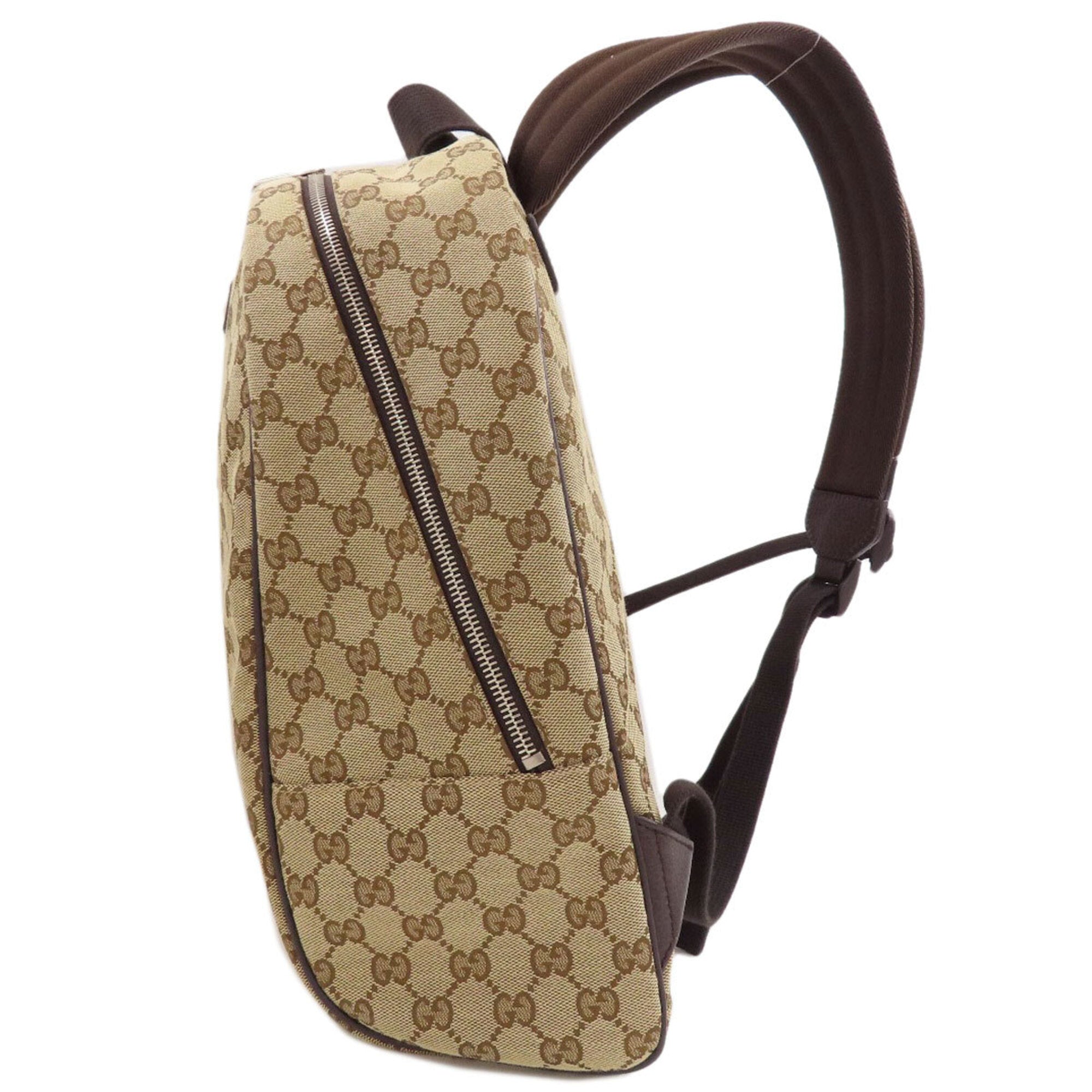 Gucci Beige Canvas Backpack (Pre-Owned)