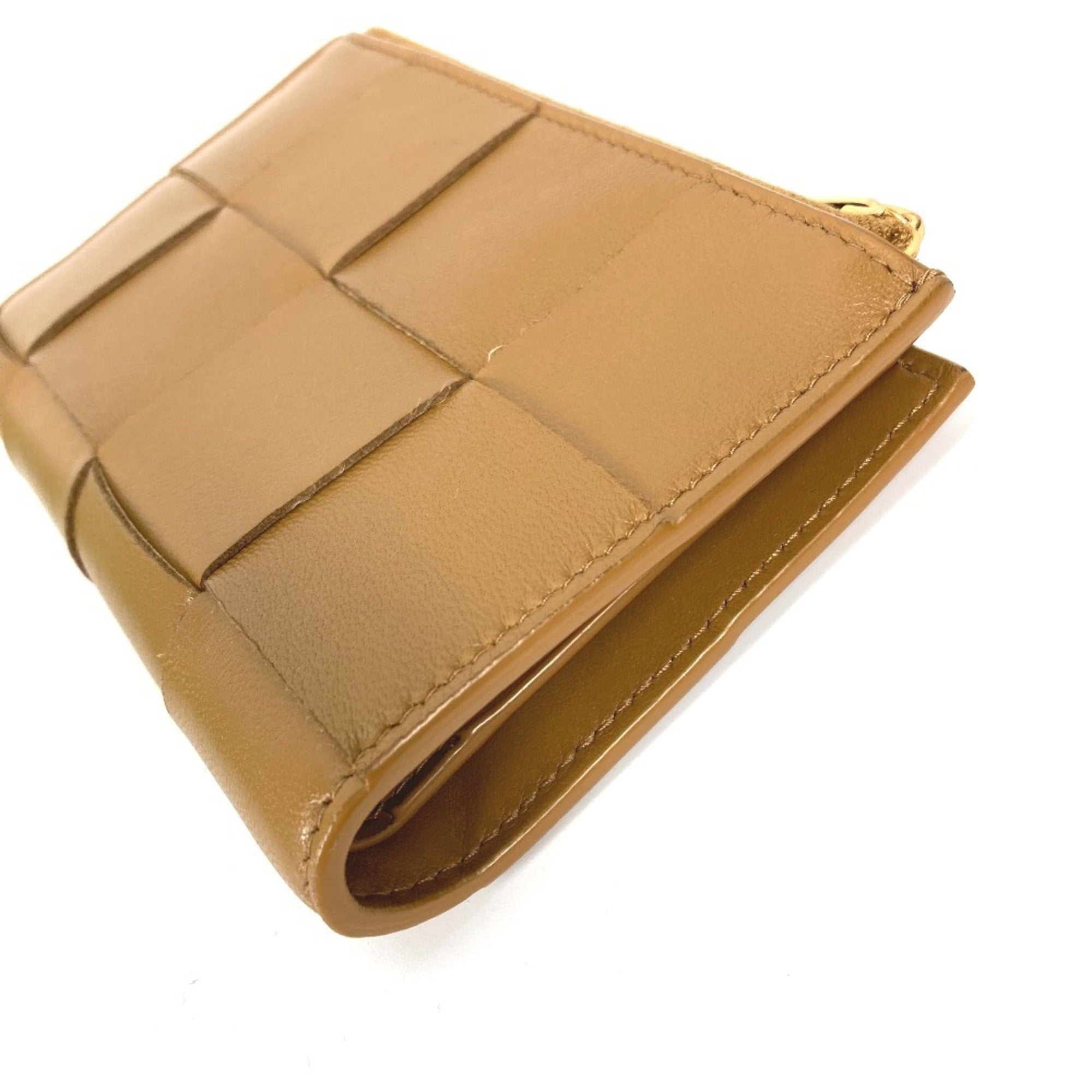 Bottega Veneta Beige Leather Wallet (Bi-Fold) (Pre-Owned)