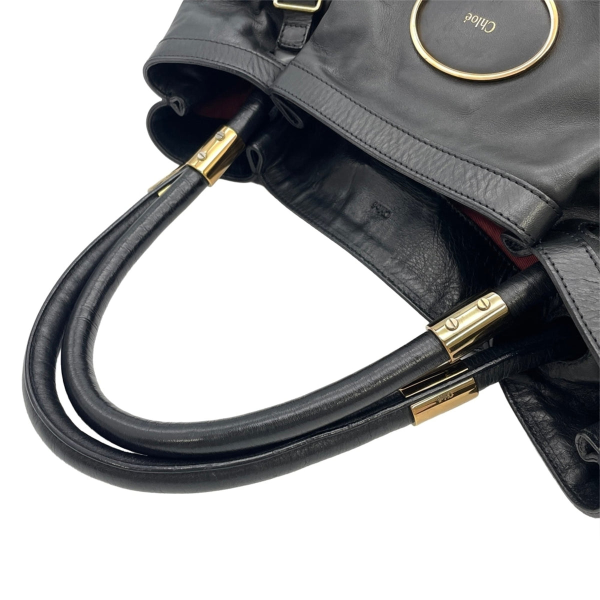 Chloé Black Leather Tote Bag (Pre-Owned)