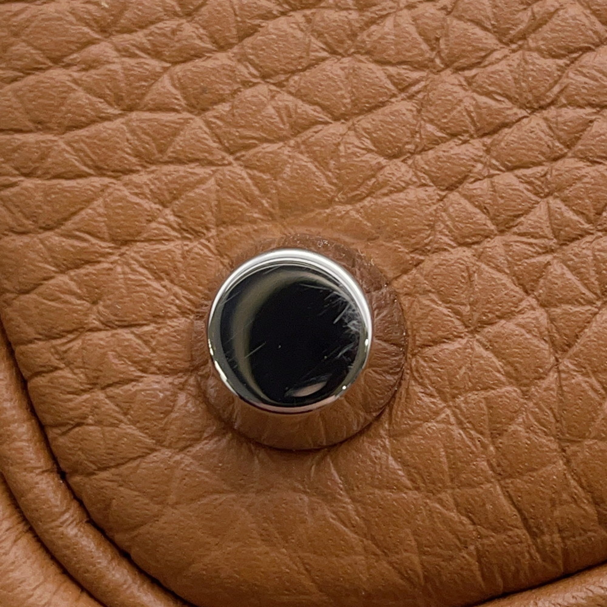 Hermes Picotin Gold Taurillon Clemence Leather Handbag (Pre-Owned)