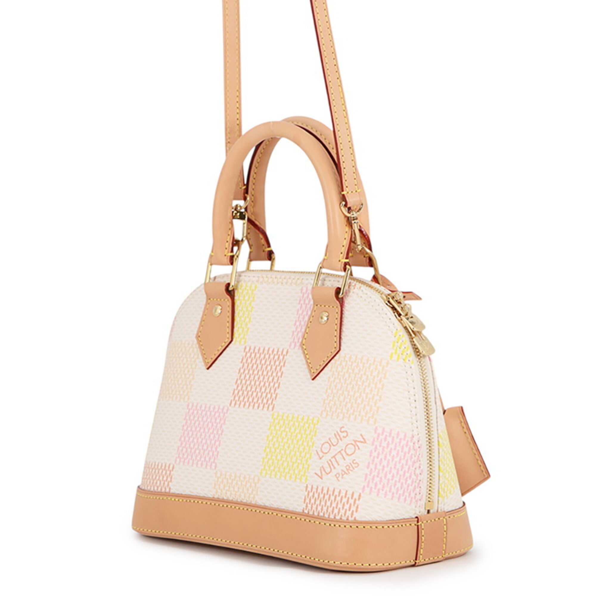 Louis Vuitton Damier Peach Yellow Handbag Shoulder Bag (Pre-Owned)