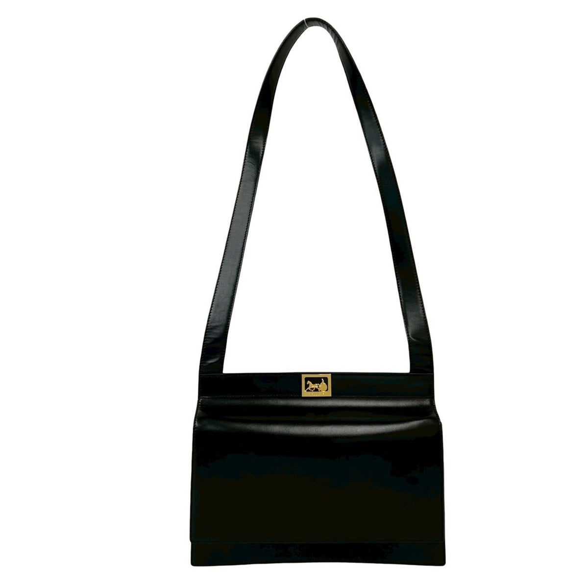 Celine Black Leather Shoulder Bag (Pre-Owned)
