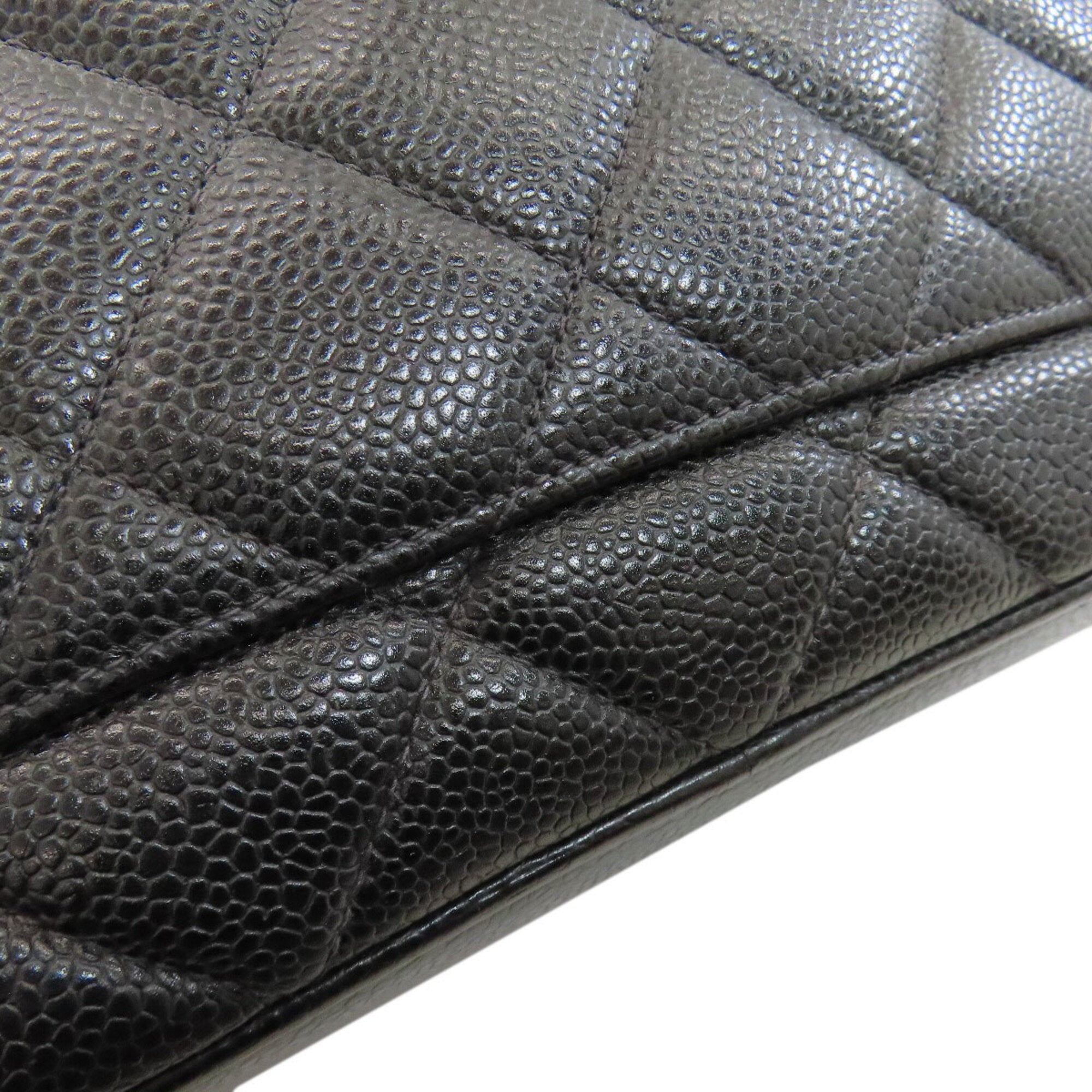 Chanel Black Leather Tote Bag (Pre-Owned)