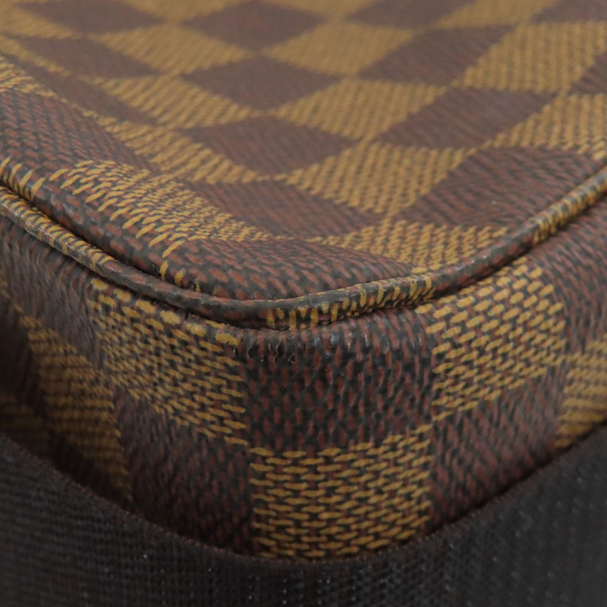 Louis Vuitton Damier Canvas Ebene Damier Canvas Shoulder Bag (Pre-Owned)