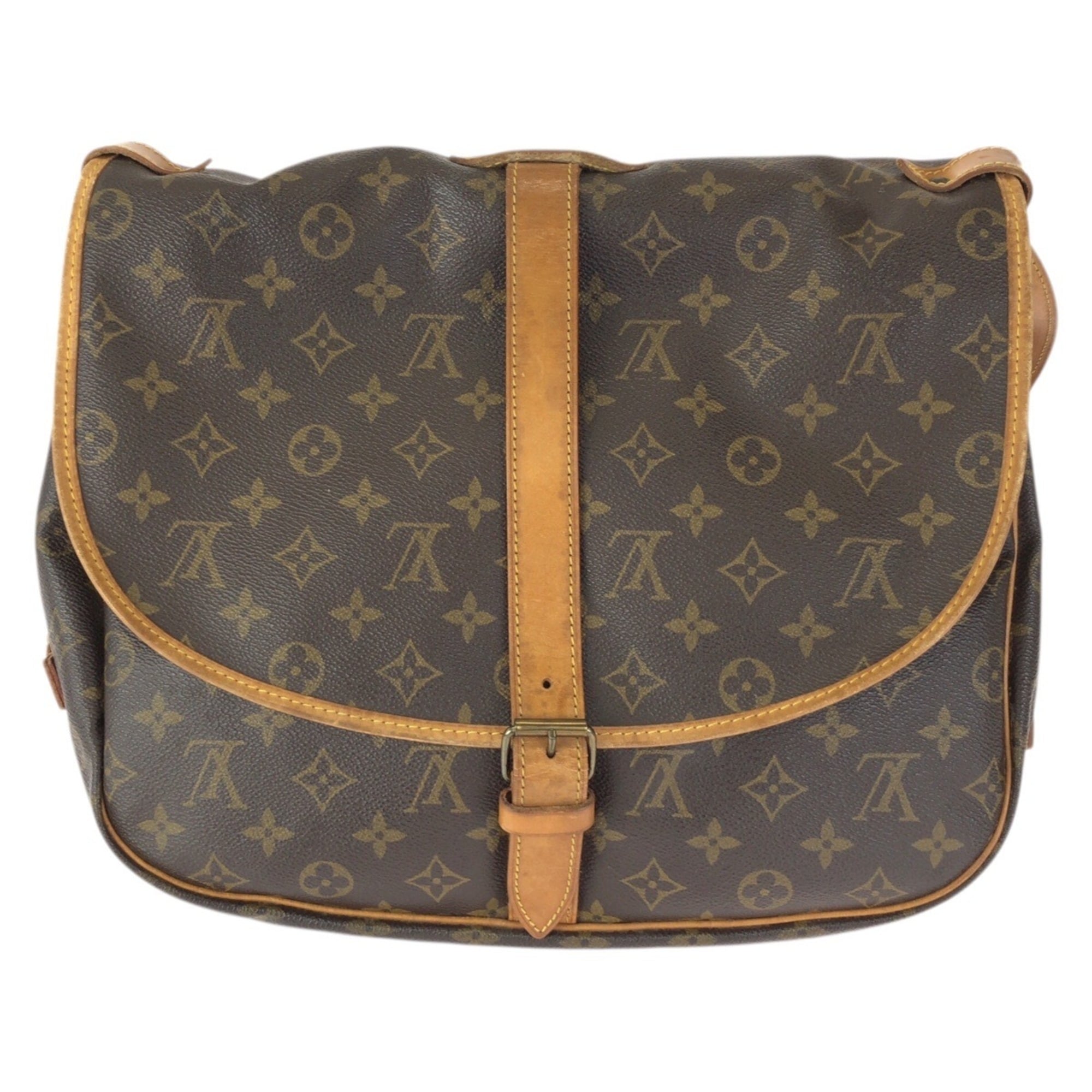 Louis Vuitton Brown Pvc Leather Shoulder Bag (Pre-Owned)