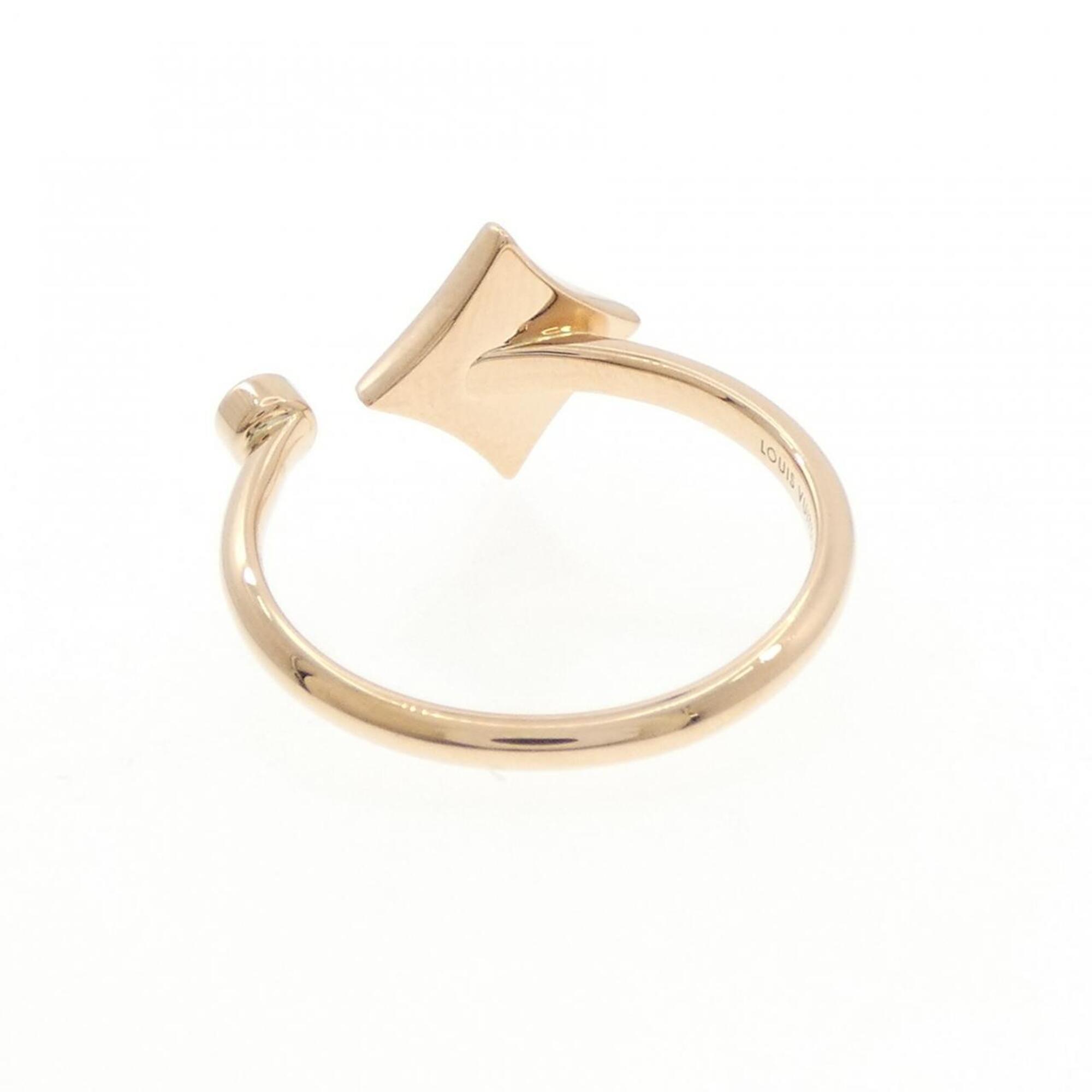 Louis Vuitton Pink Gold (18K) Band Ring (Pre-Owned)