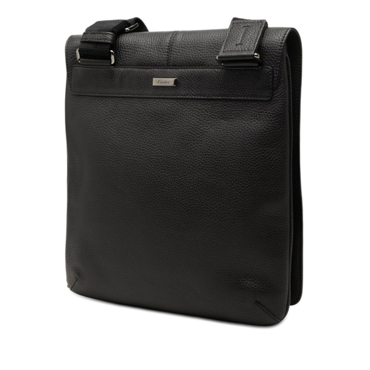 Cartier Marcello Black Leather Shoulder Bag (Pre-Owned)