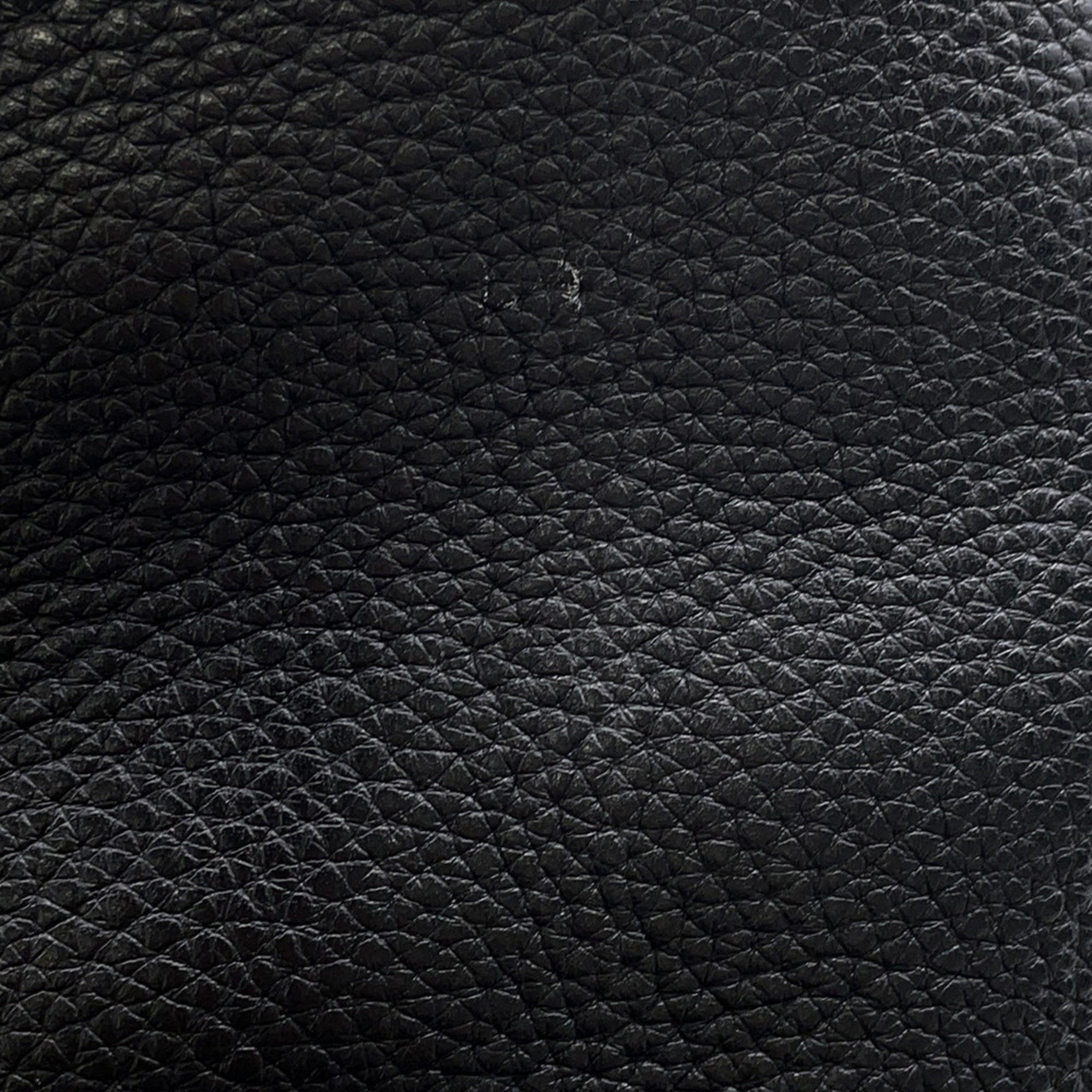 Hermes Black Taurillon Clemence Leather Handbag (Pre-Owned)