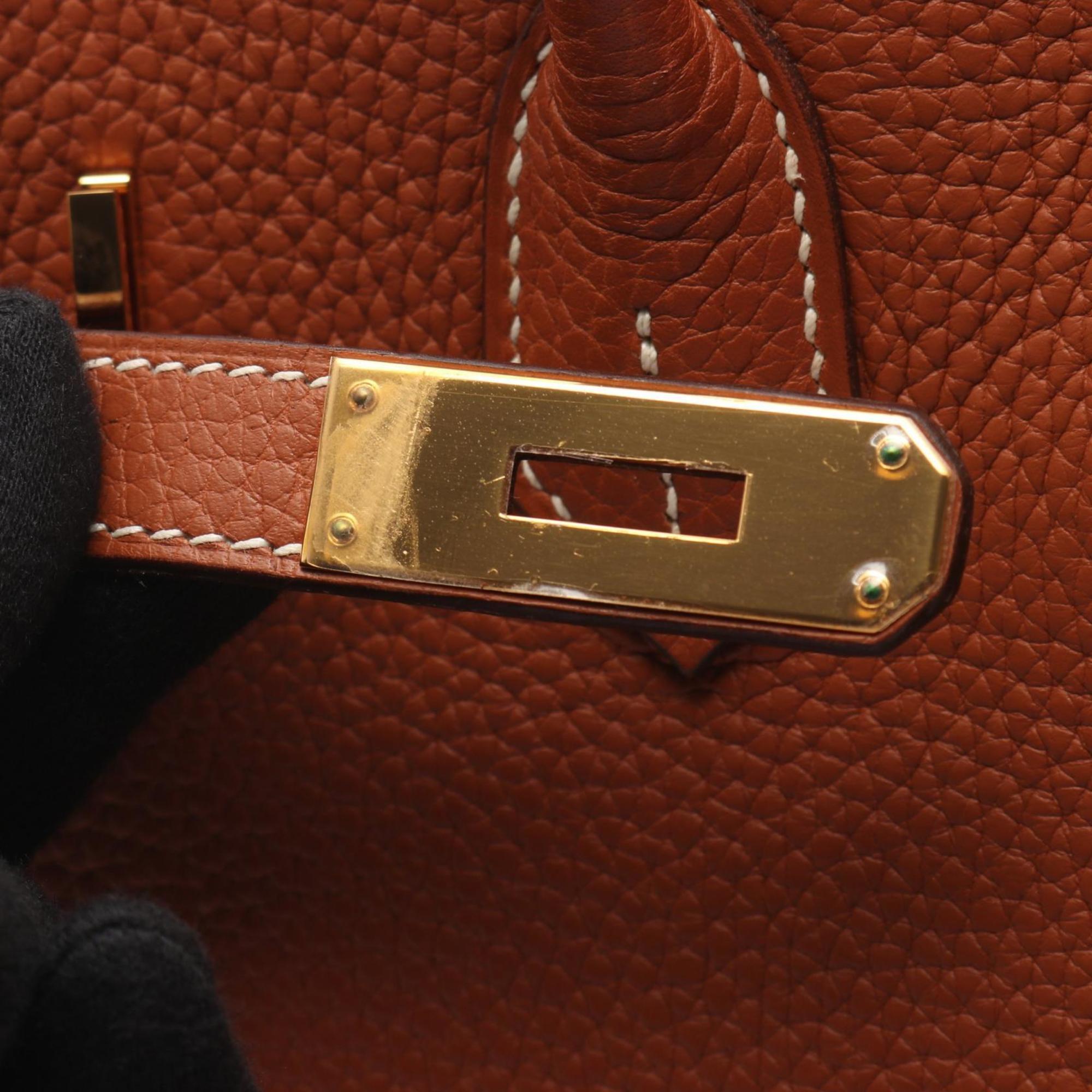 Hermes Brown Leather Handbag (Pre-Owned)