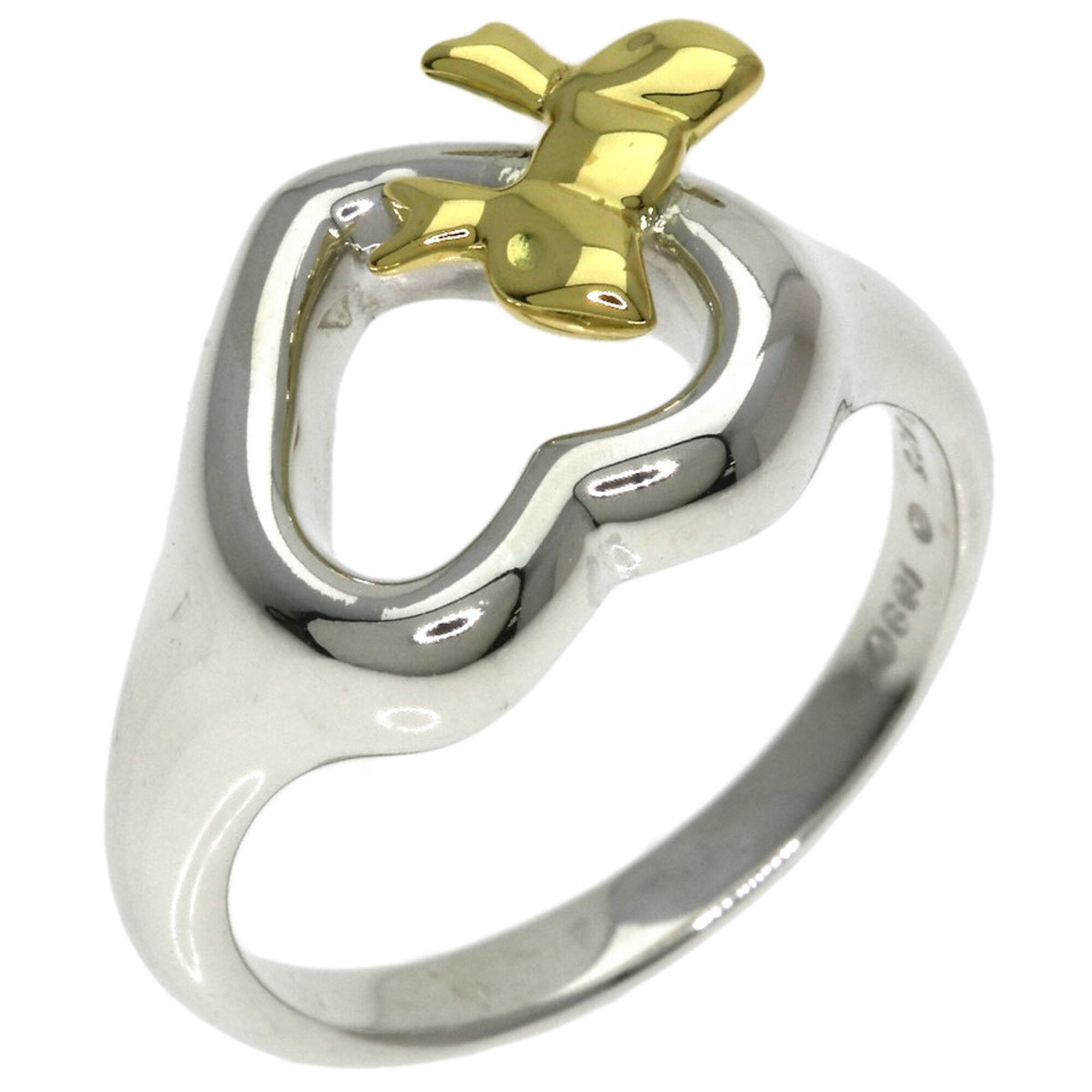Tiffany Yellow Gold (18K) Silver Band Ring (Pre-Owned)