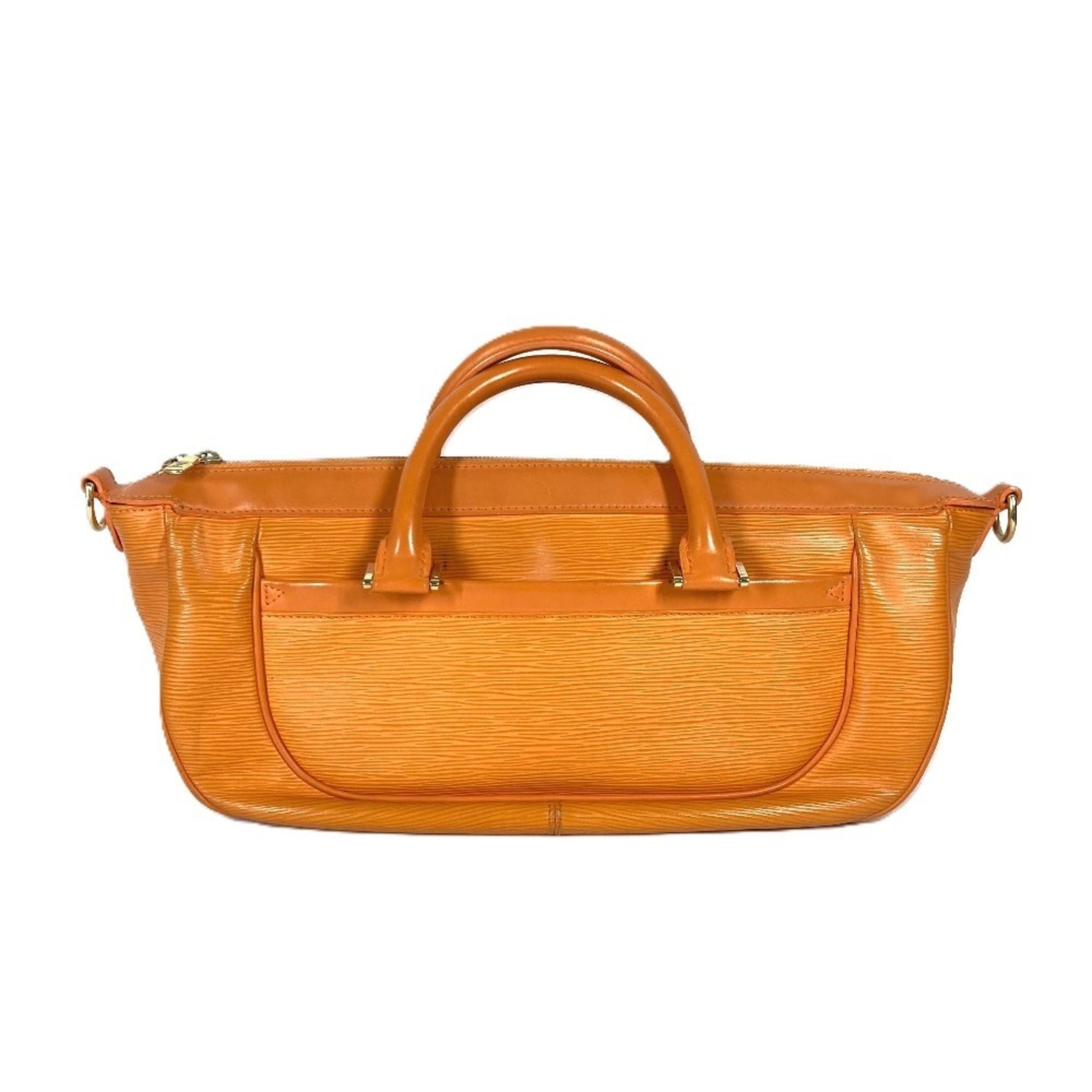 Louis Vuitton Orange Epi Leather Handbag Tote Bag (Pre-Owned)