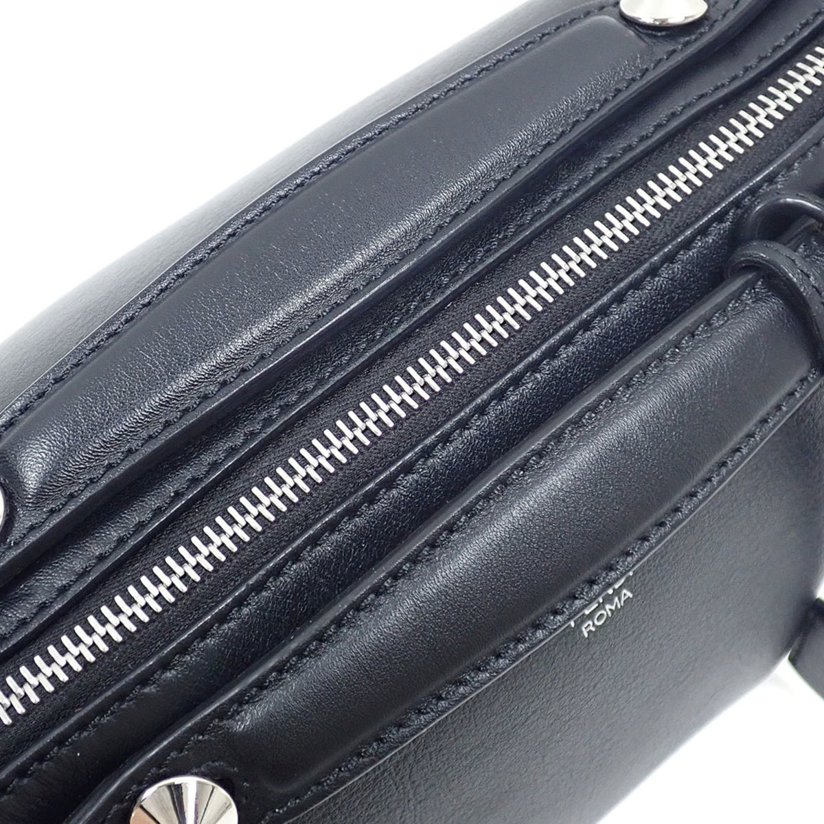 Fendi By The Way Black Leather Handbag (Pre-Owned)