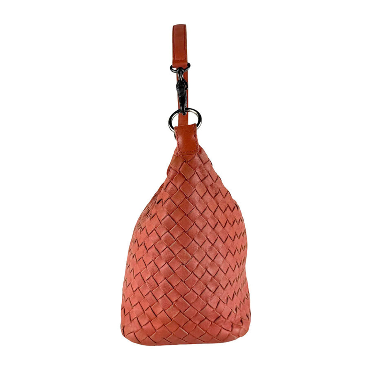 Bottega Veneta Orange Leather Shoulder Bag (Pre-Owned)
