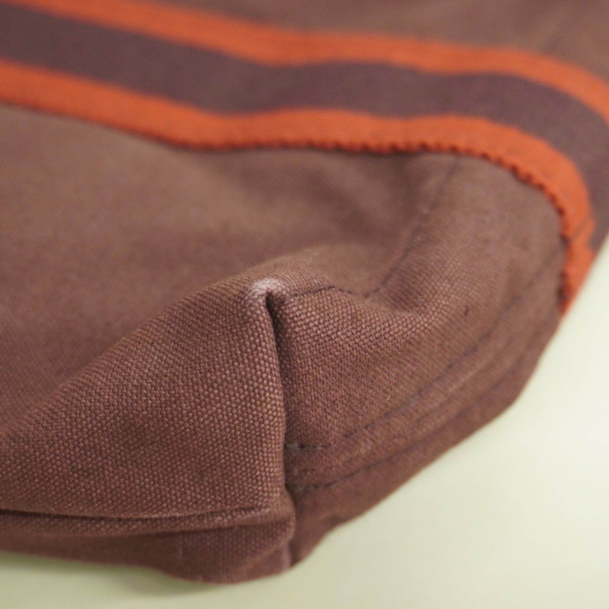Hermes Bordeaux Canvas Tote Bag (Pre-Owned)